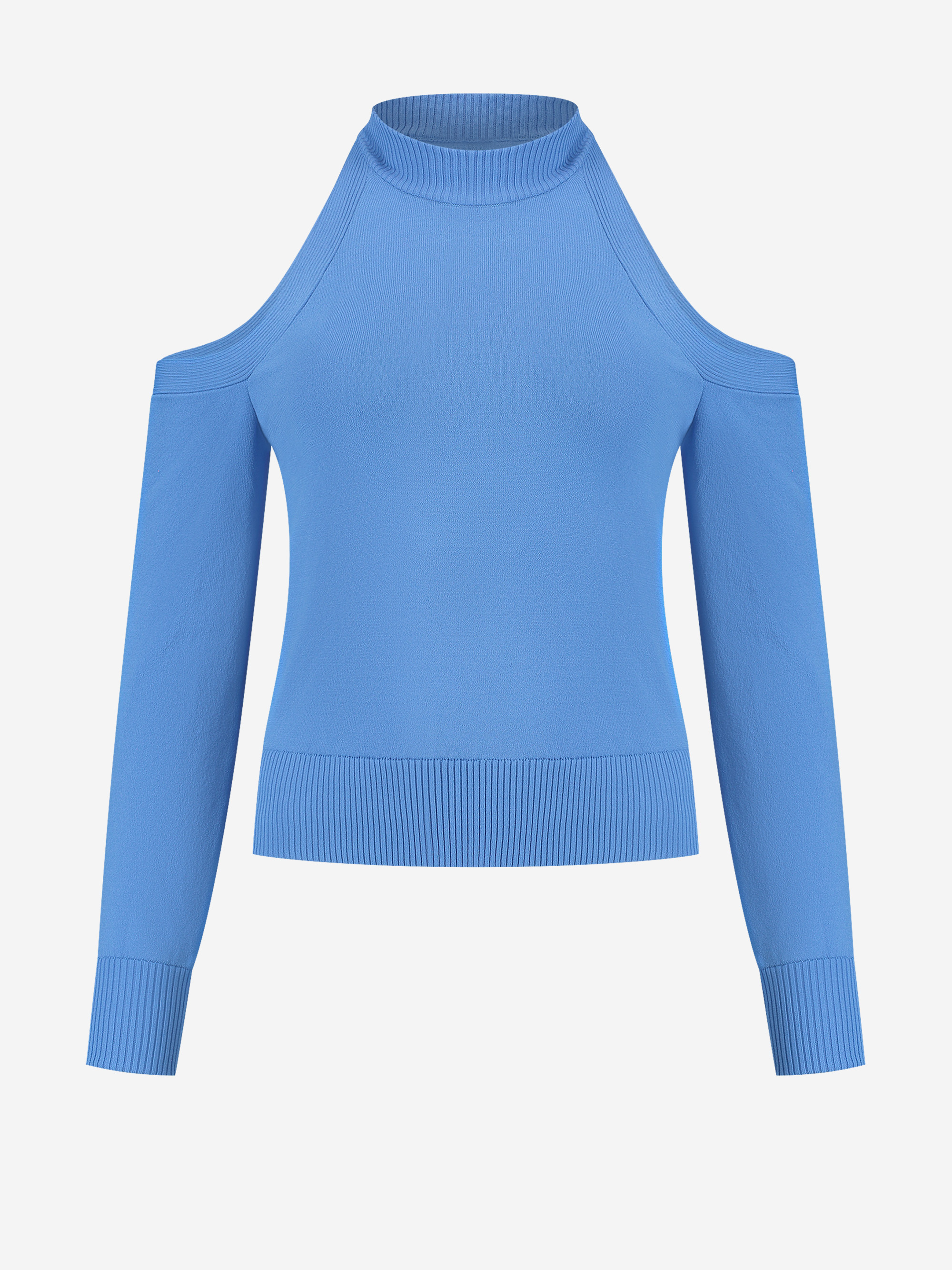 Sweater with open shoulders