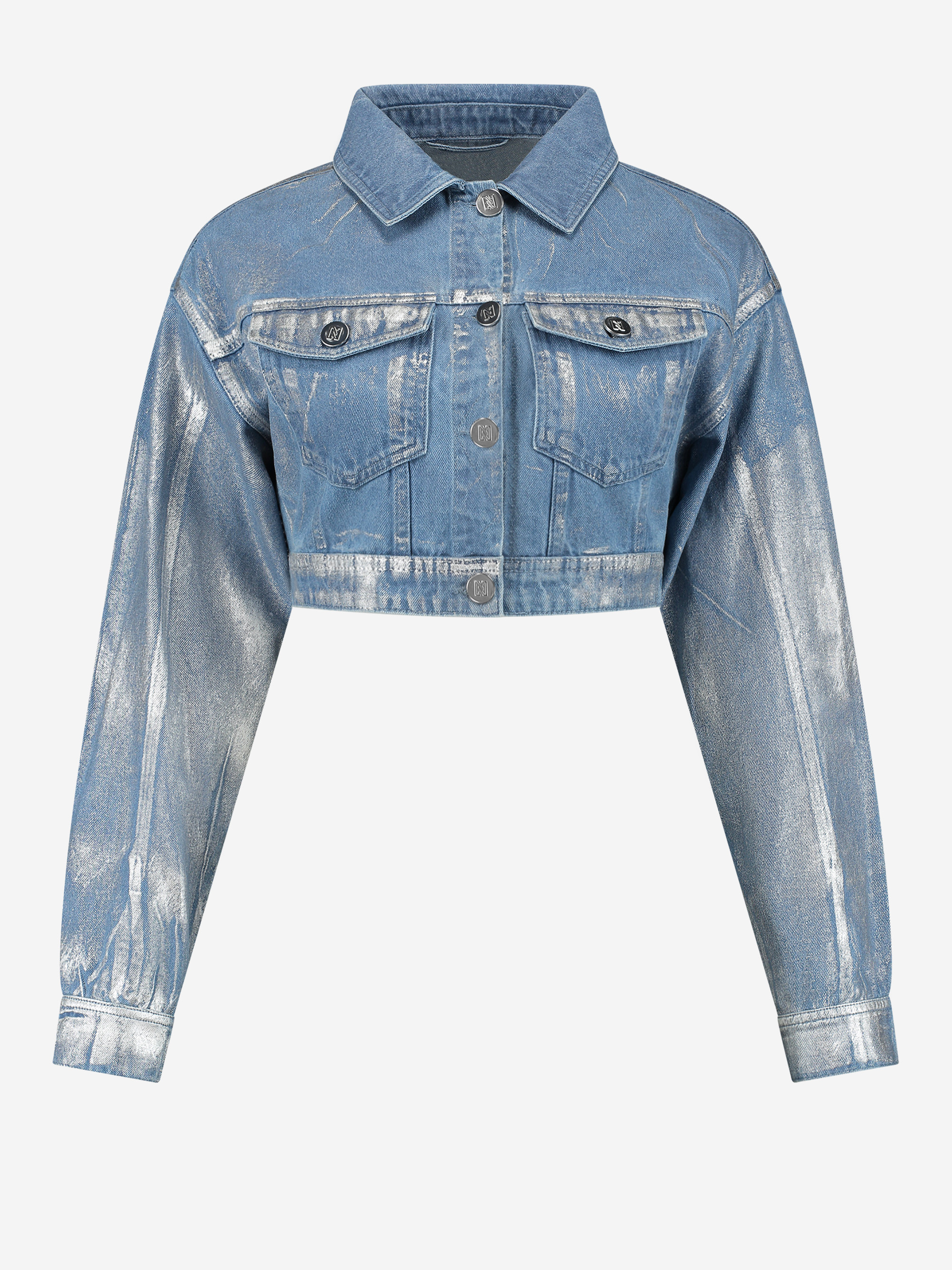 Cropped Metallic jacket