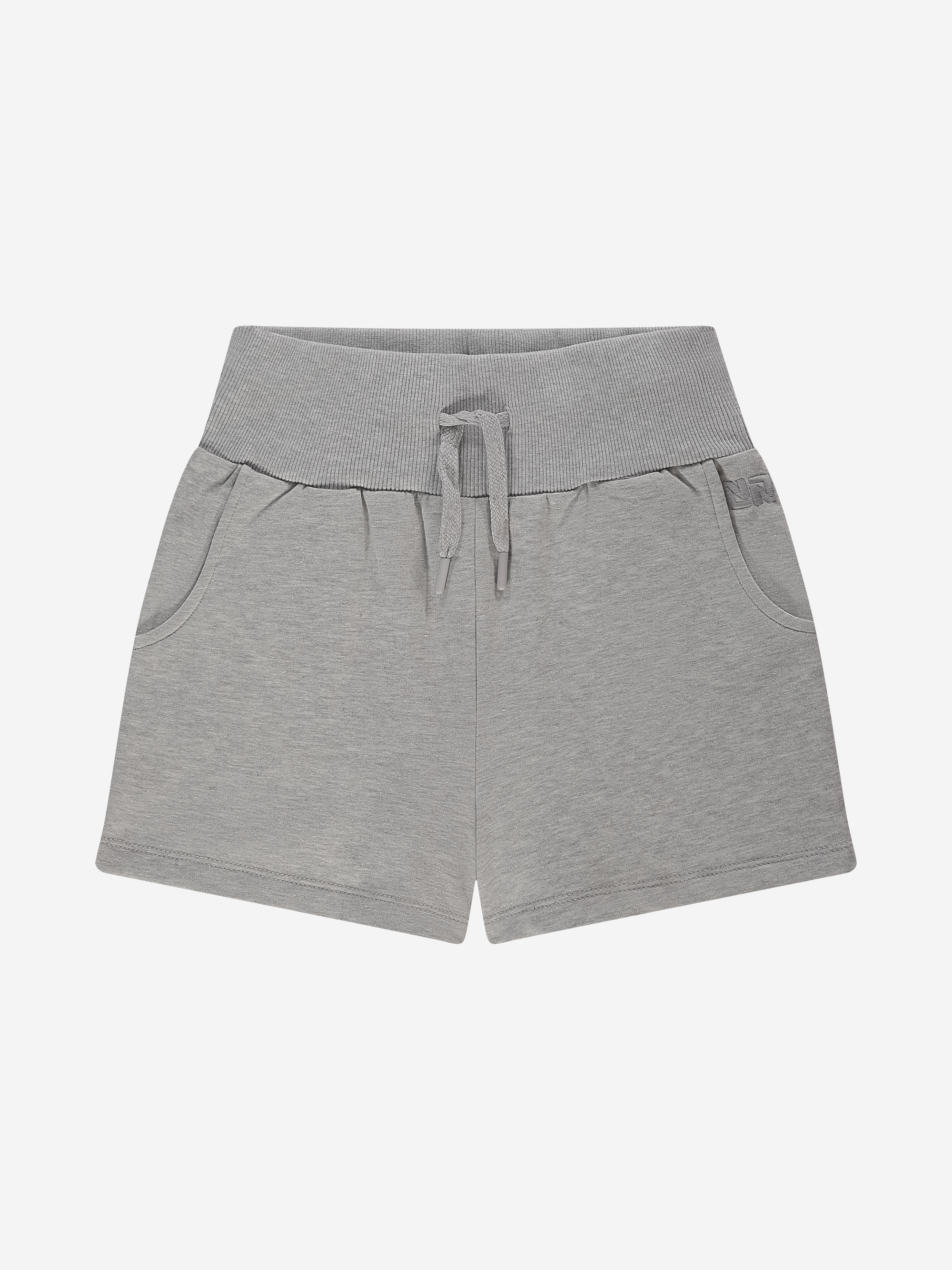 Sweatshort met elastische tailleband en trekkoord
