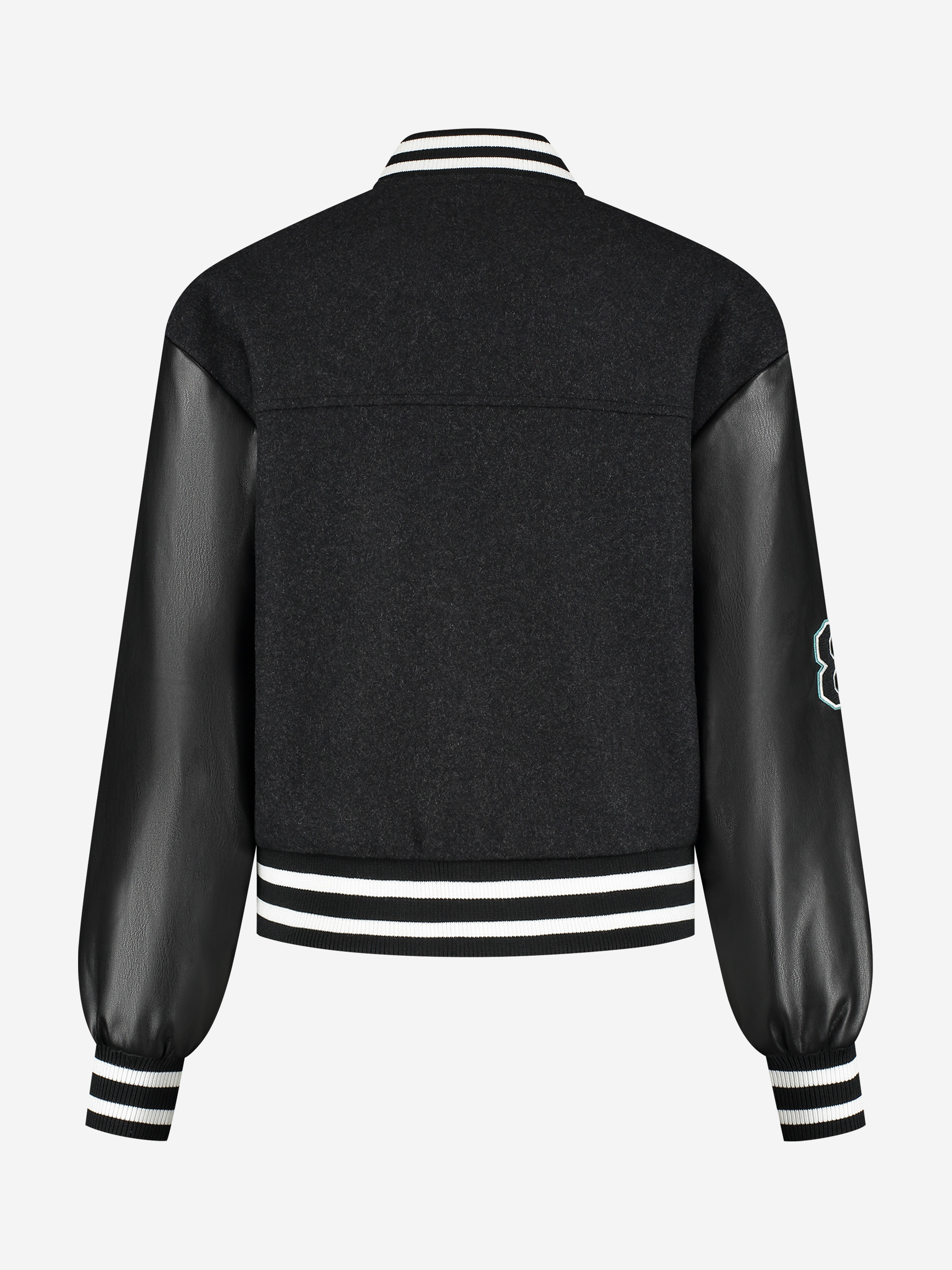 Loose-fitting bomber jacket with N logo