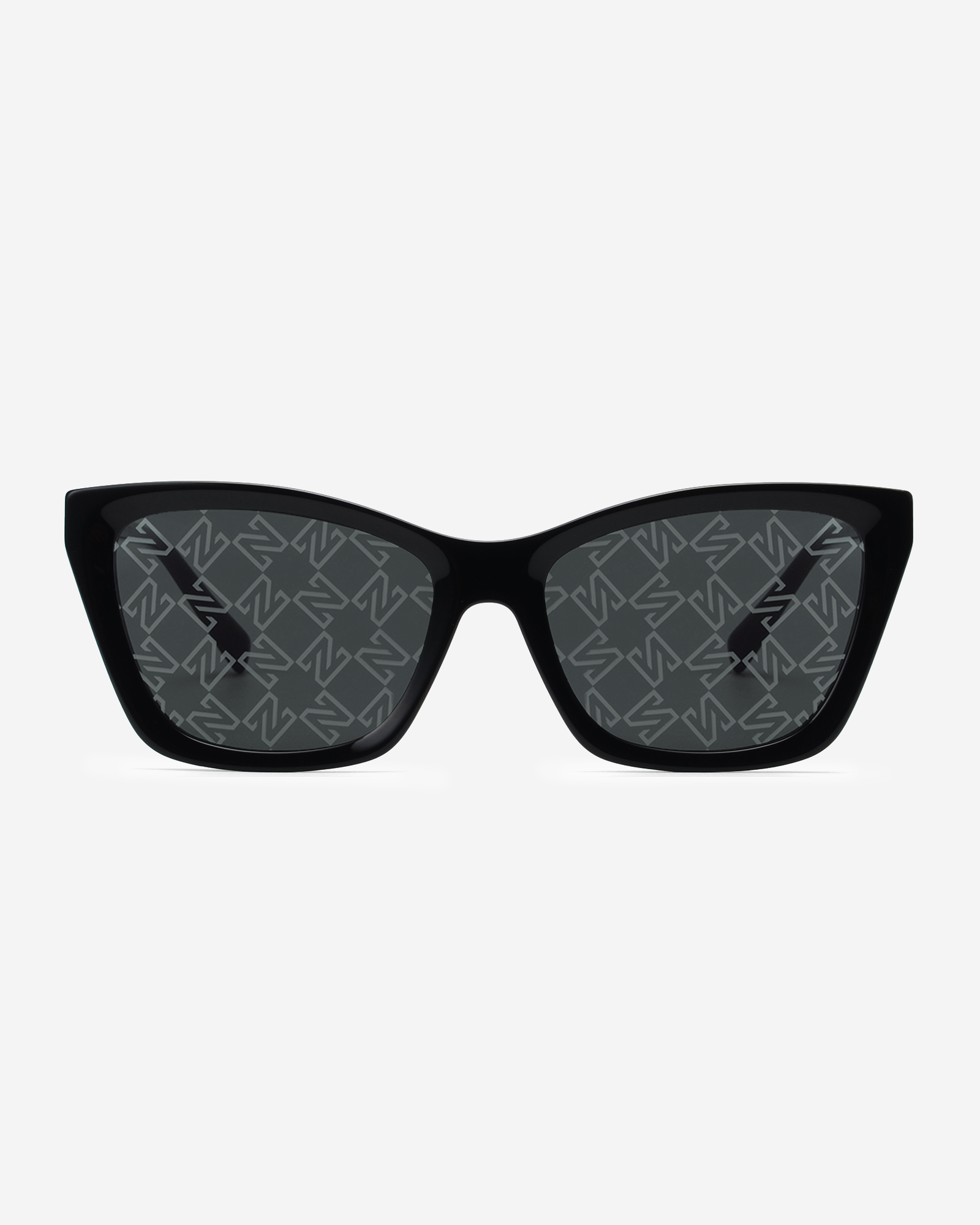 Cat-eye zonnebril met N logo monogram