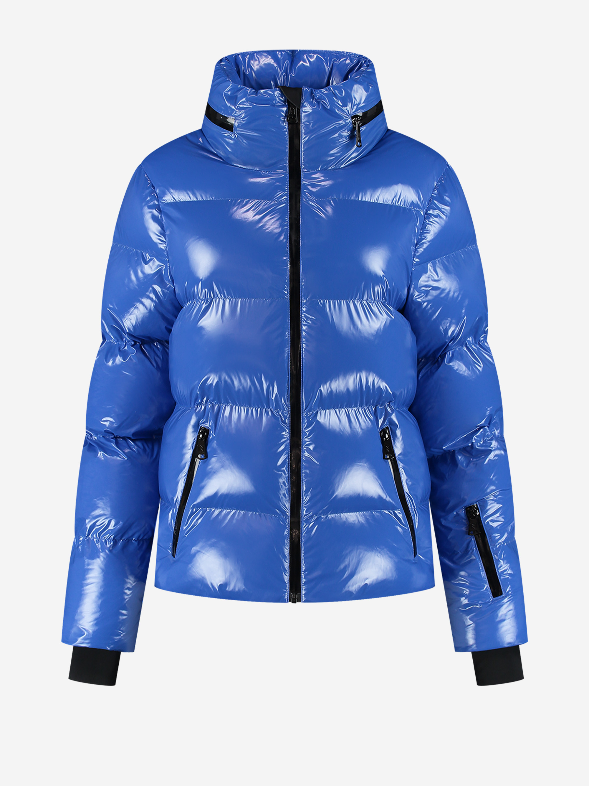 Ski jas met metallic look 