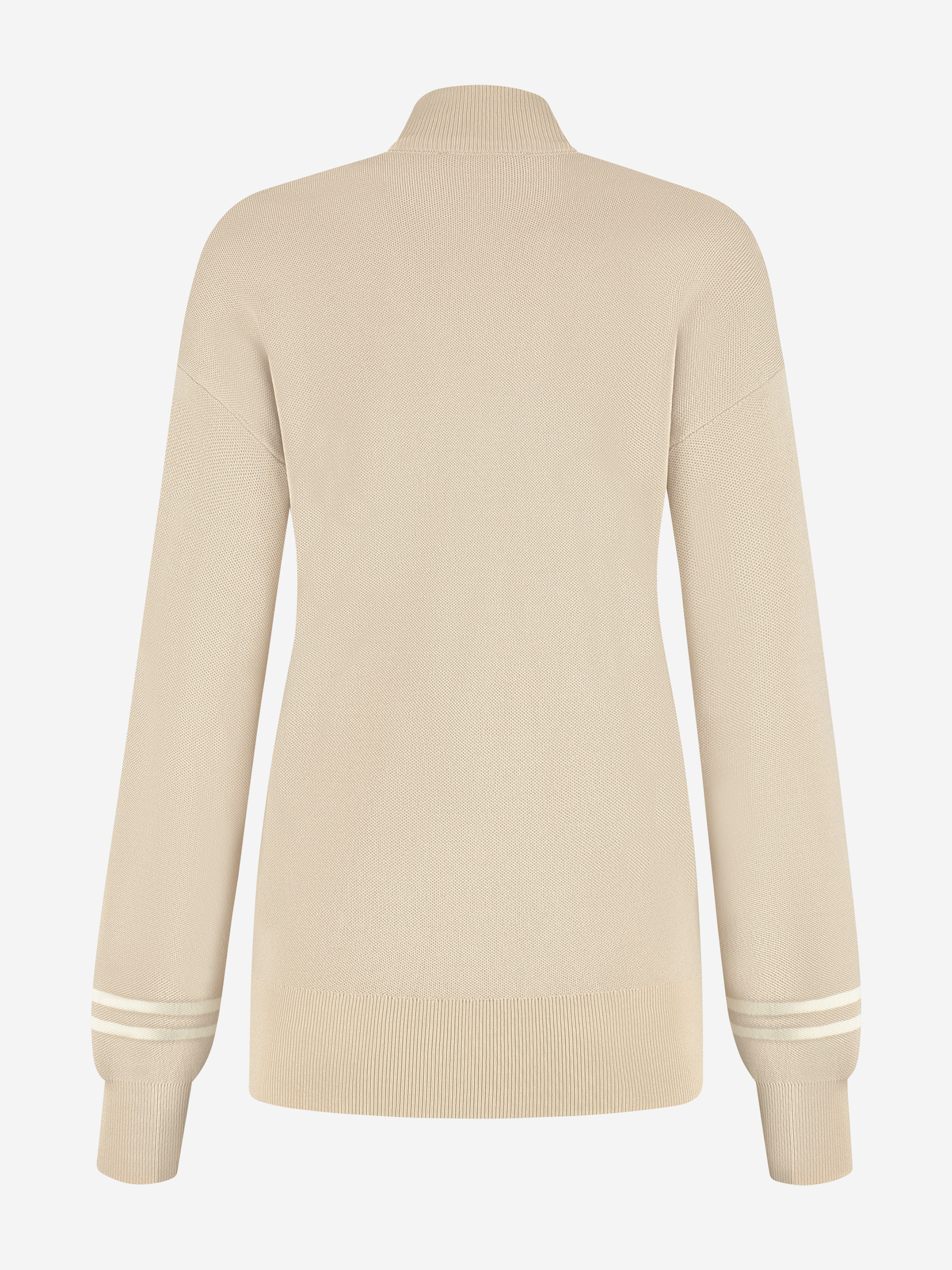 High neck sweater with logo