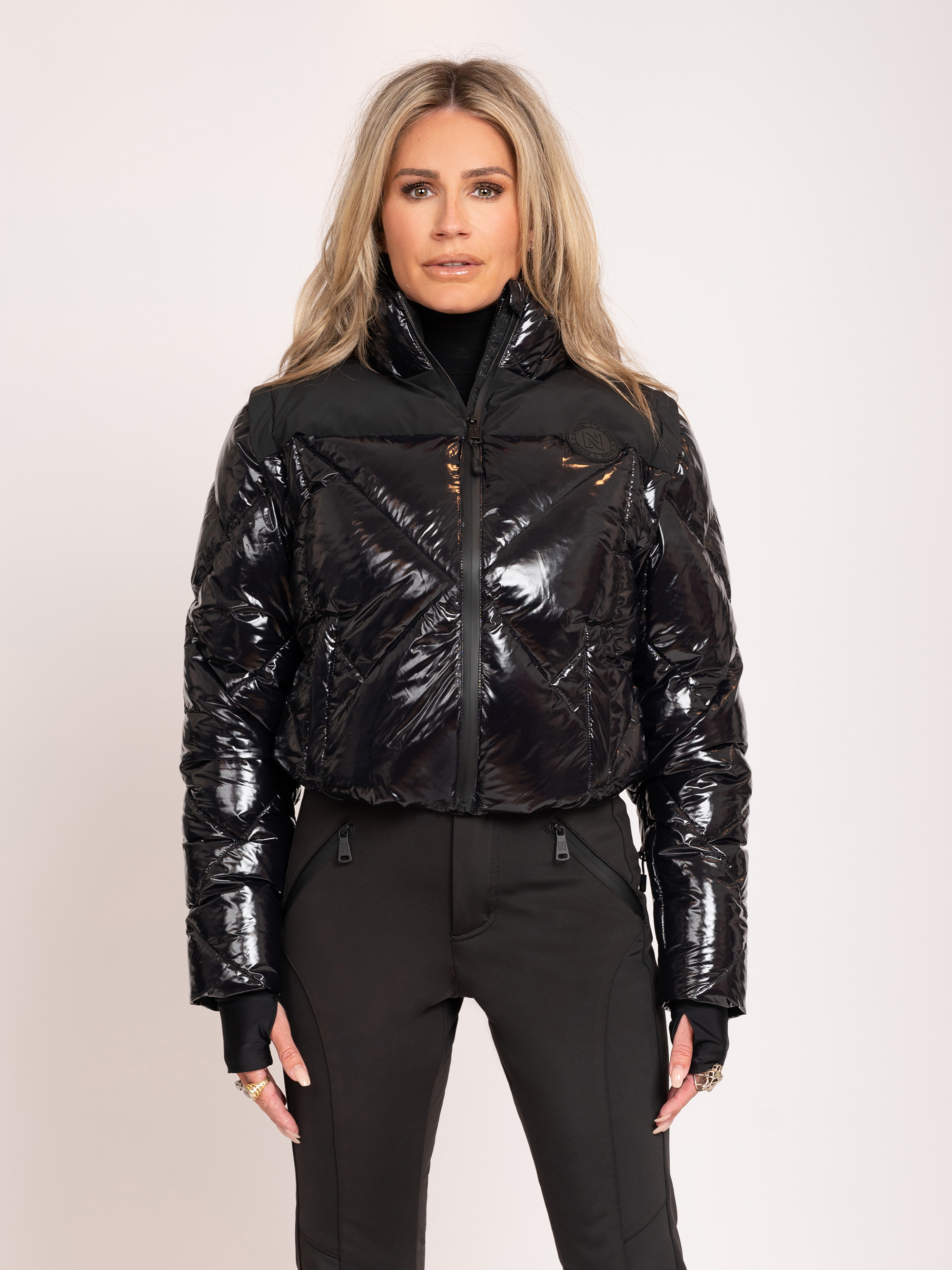 Shiny ski jacket 