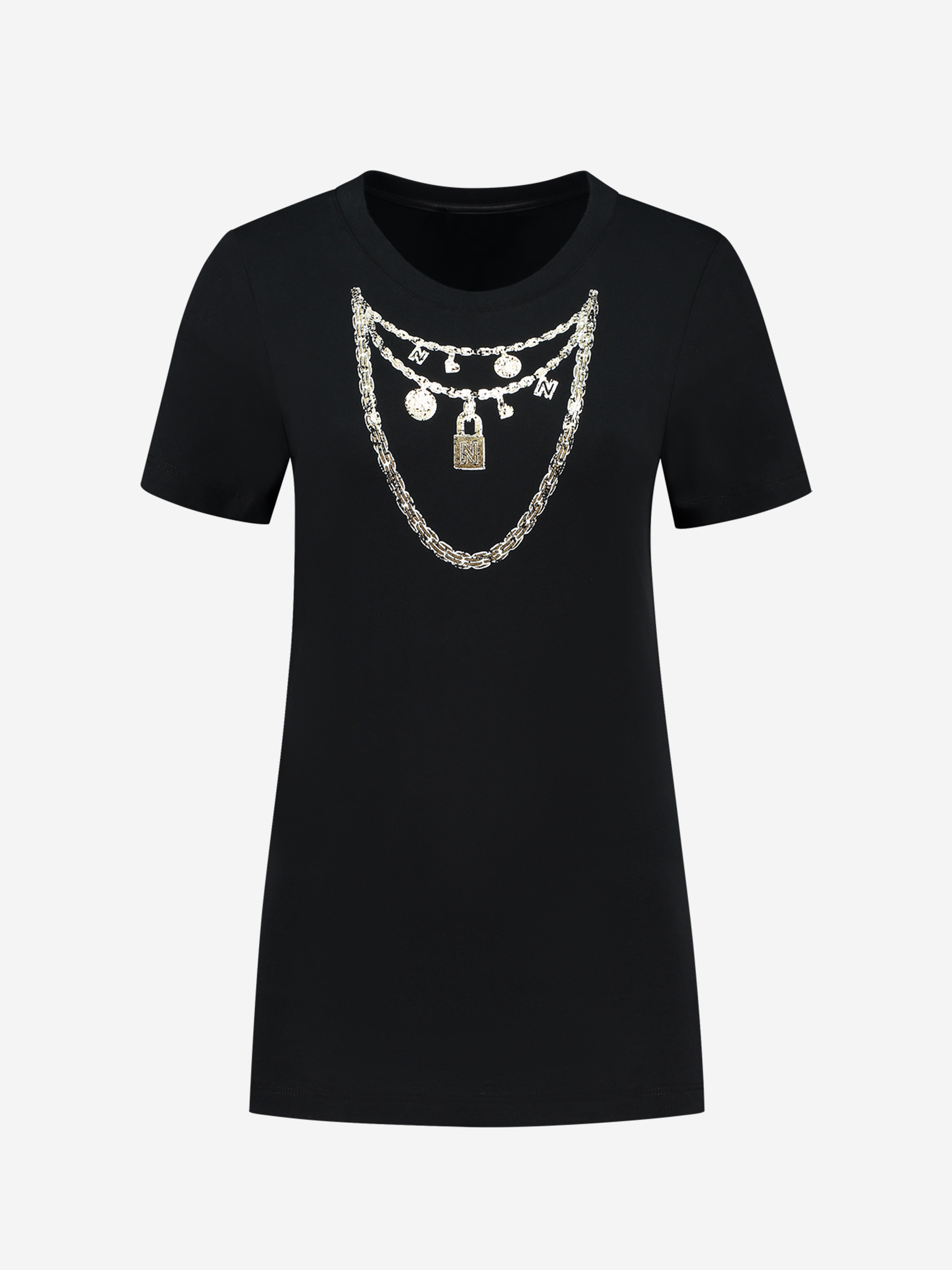 T-shirt with necklace print