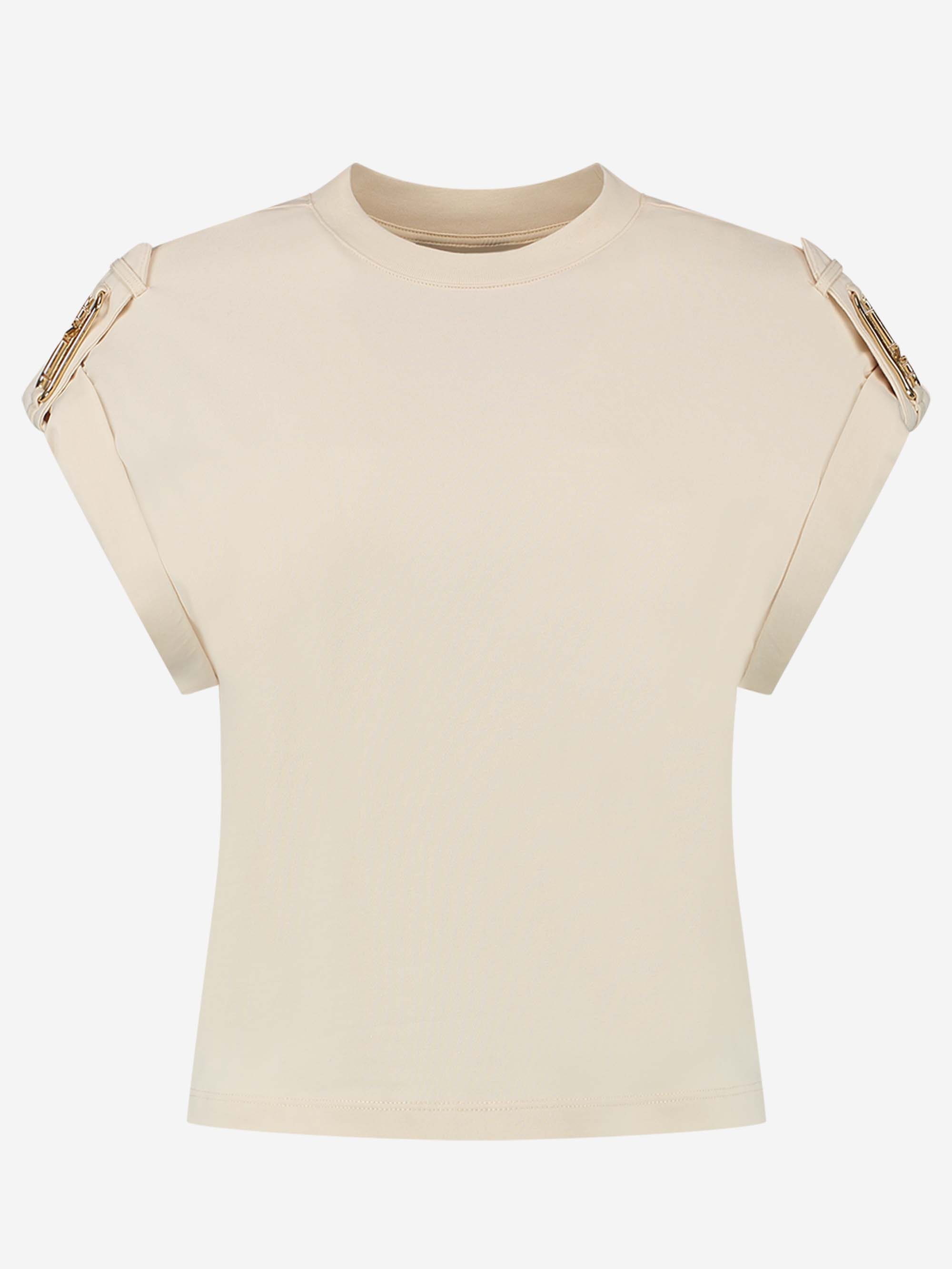 Loose fit t-shirt met opgerolde mouwen