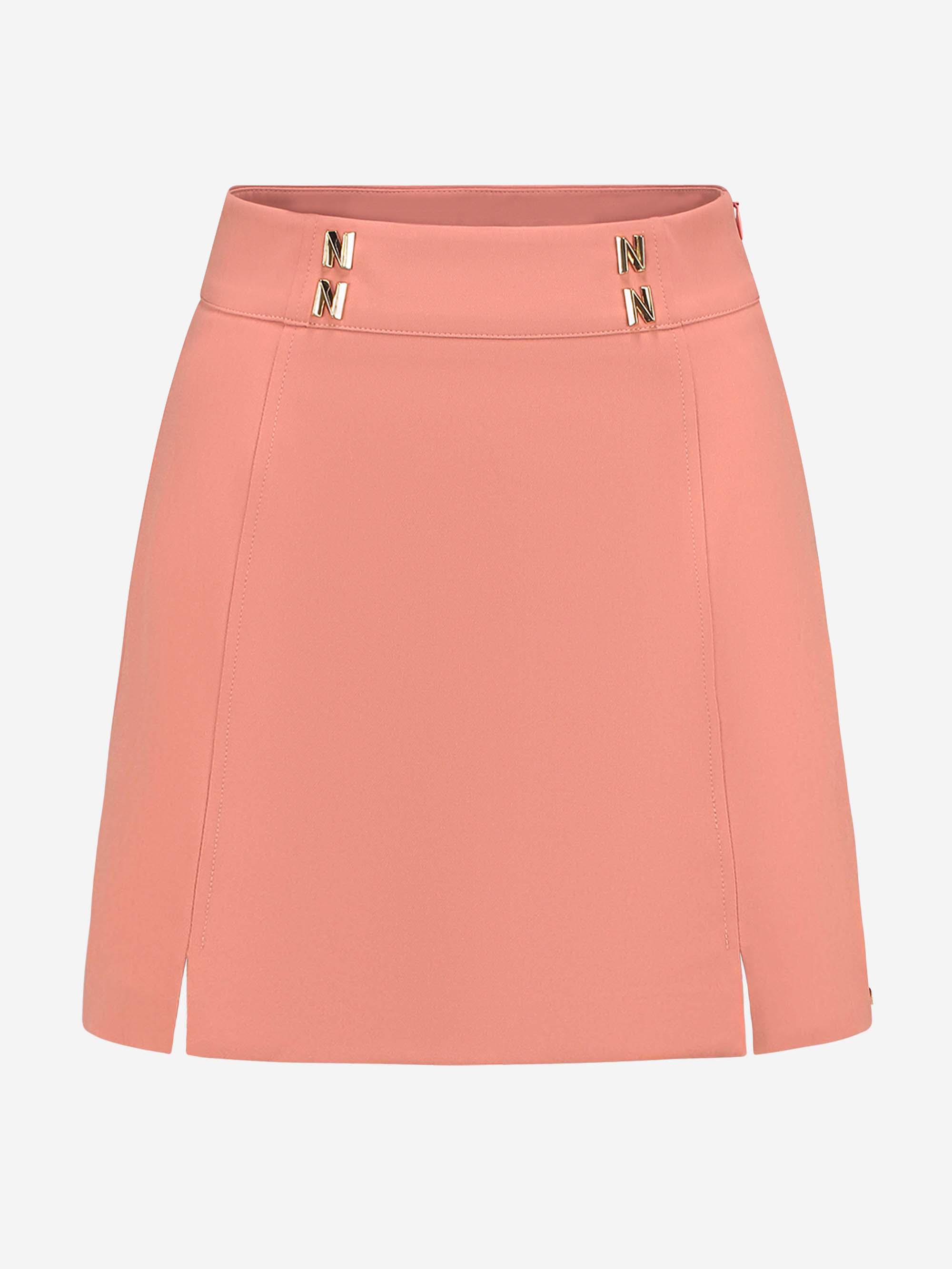 Skirt with slits and zipper