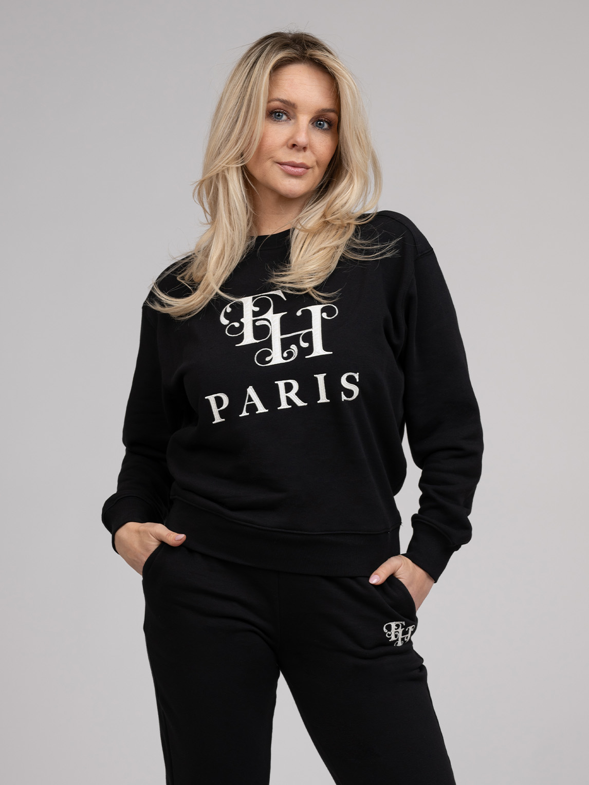 Sweater with embroidery logo 
