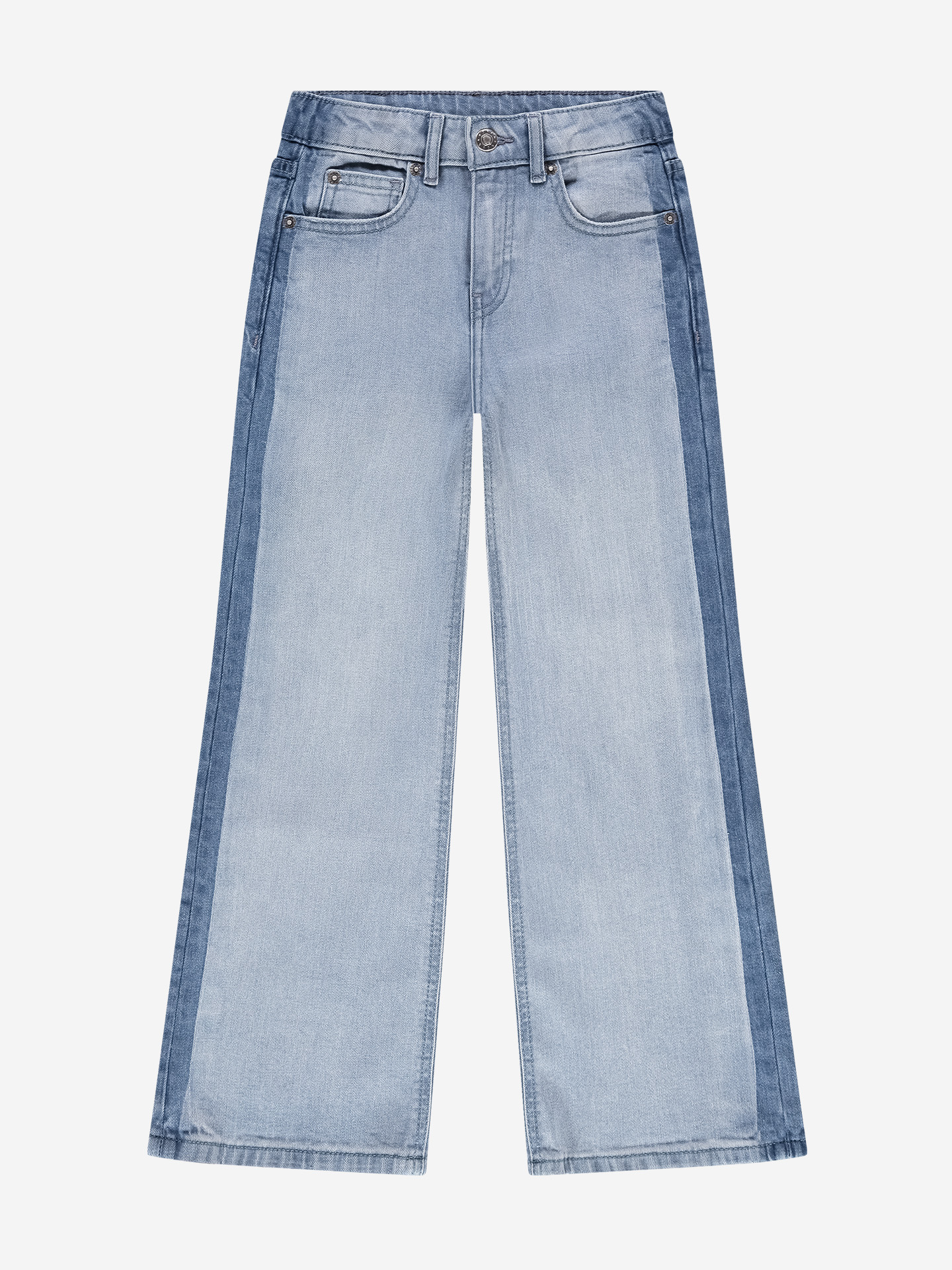Jeans with contrasting side stripes