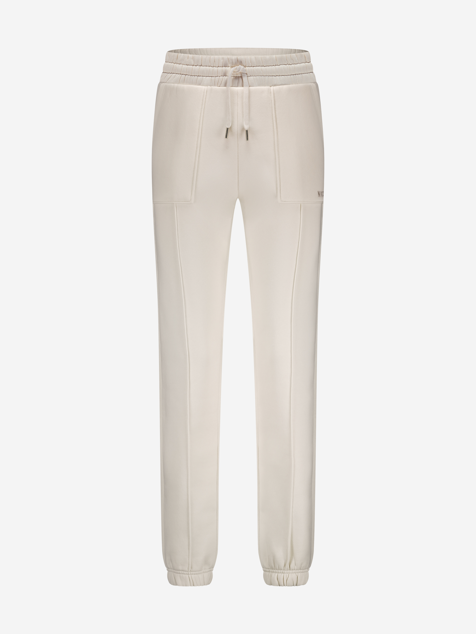 Joggers with elastic waistband and drawstring
