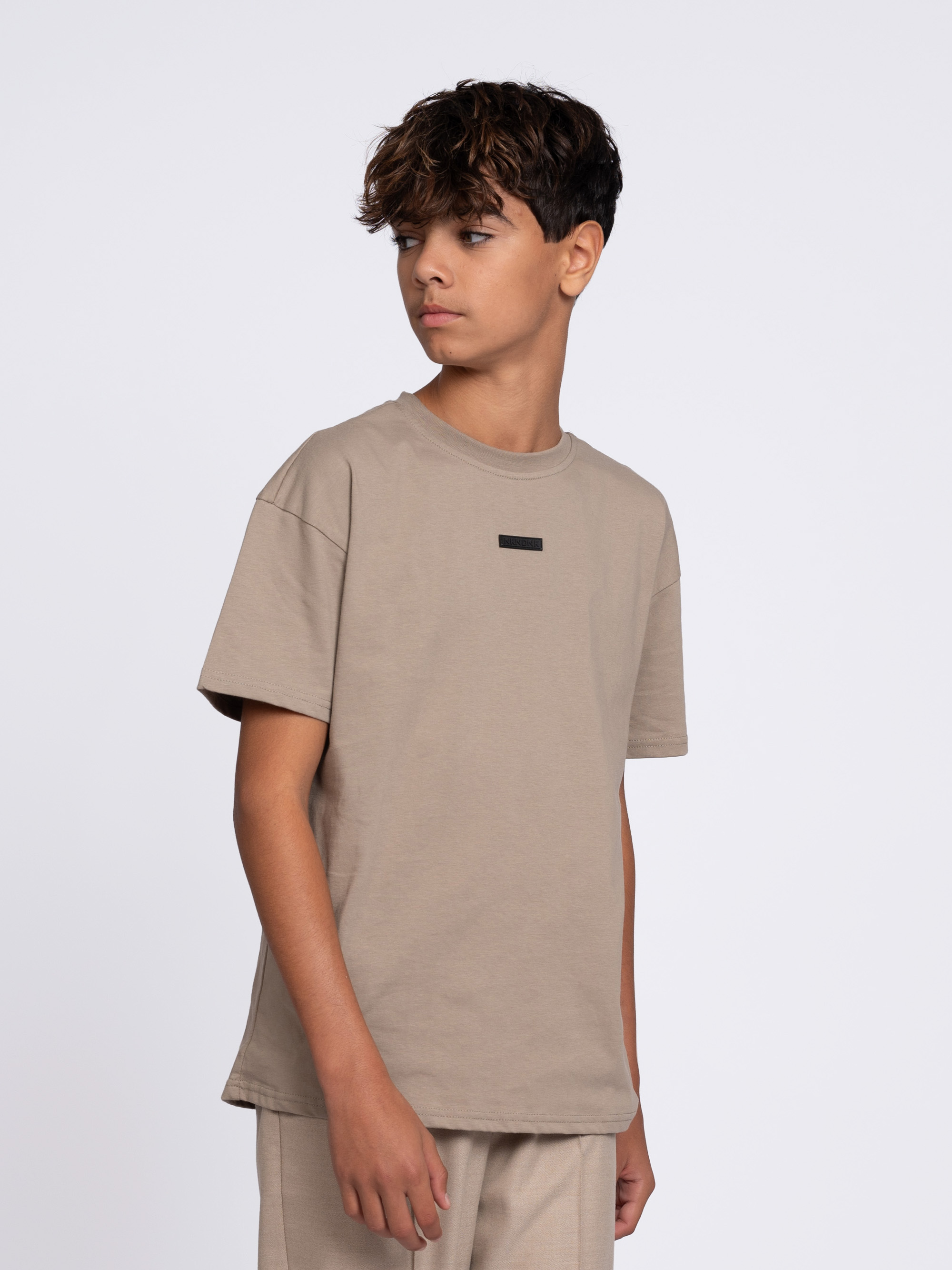 Basic T-shirt met geborduurd logo
