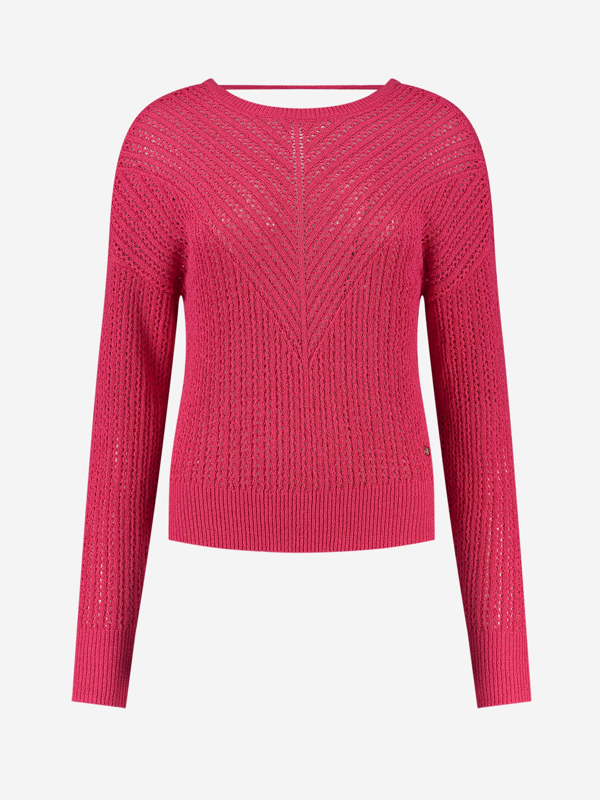 Semi-transparent top with lace-up back 