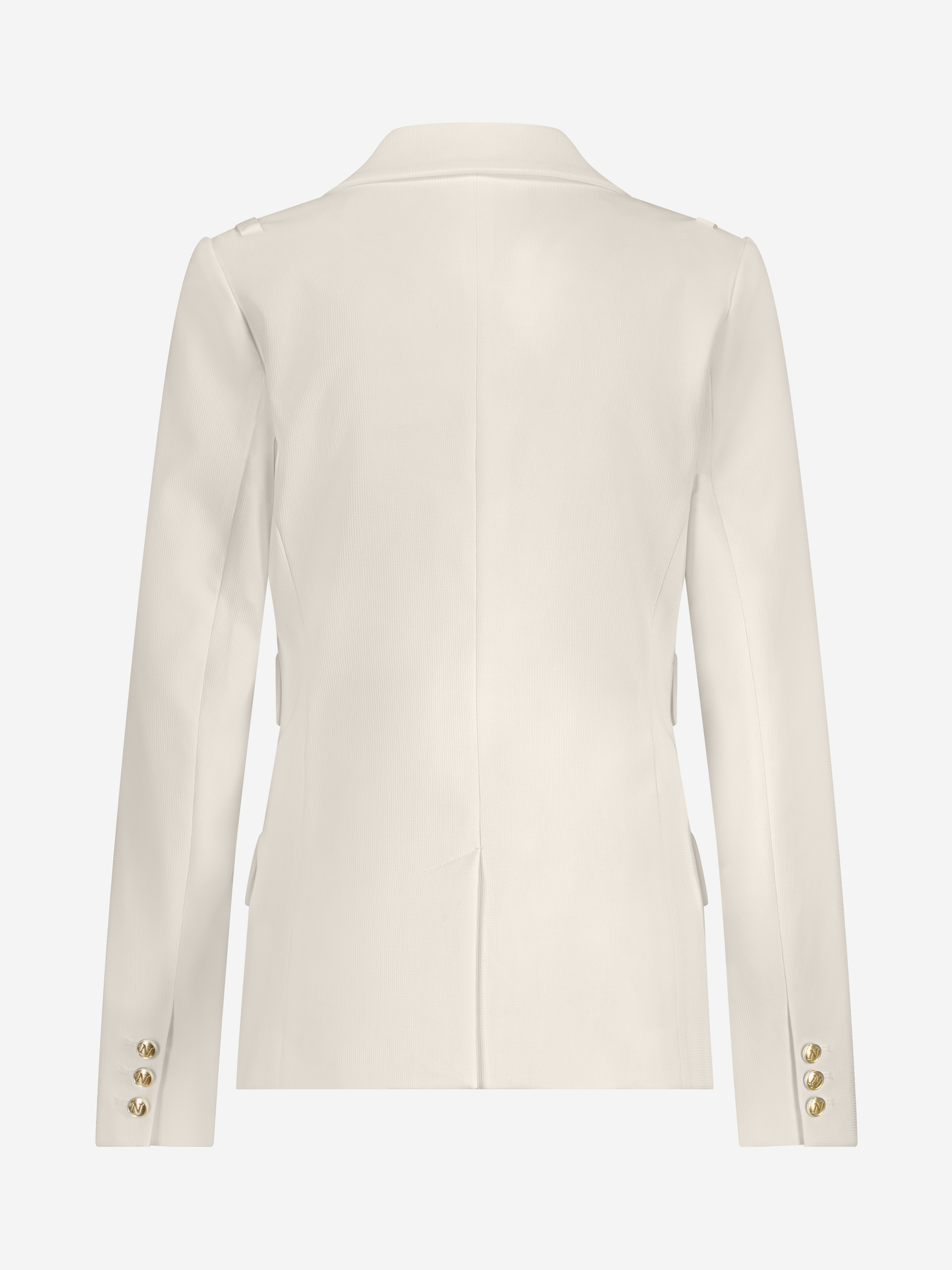 Blazer with N-buttons and double flap pockets