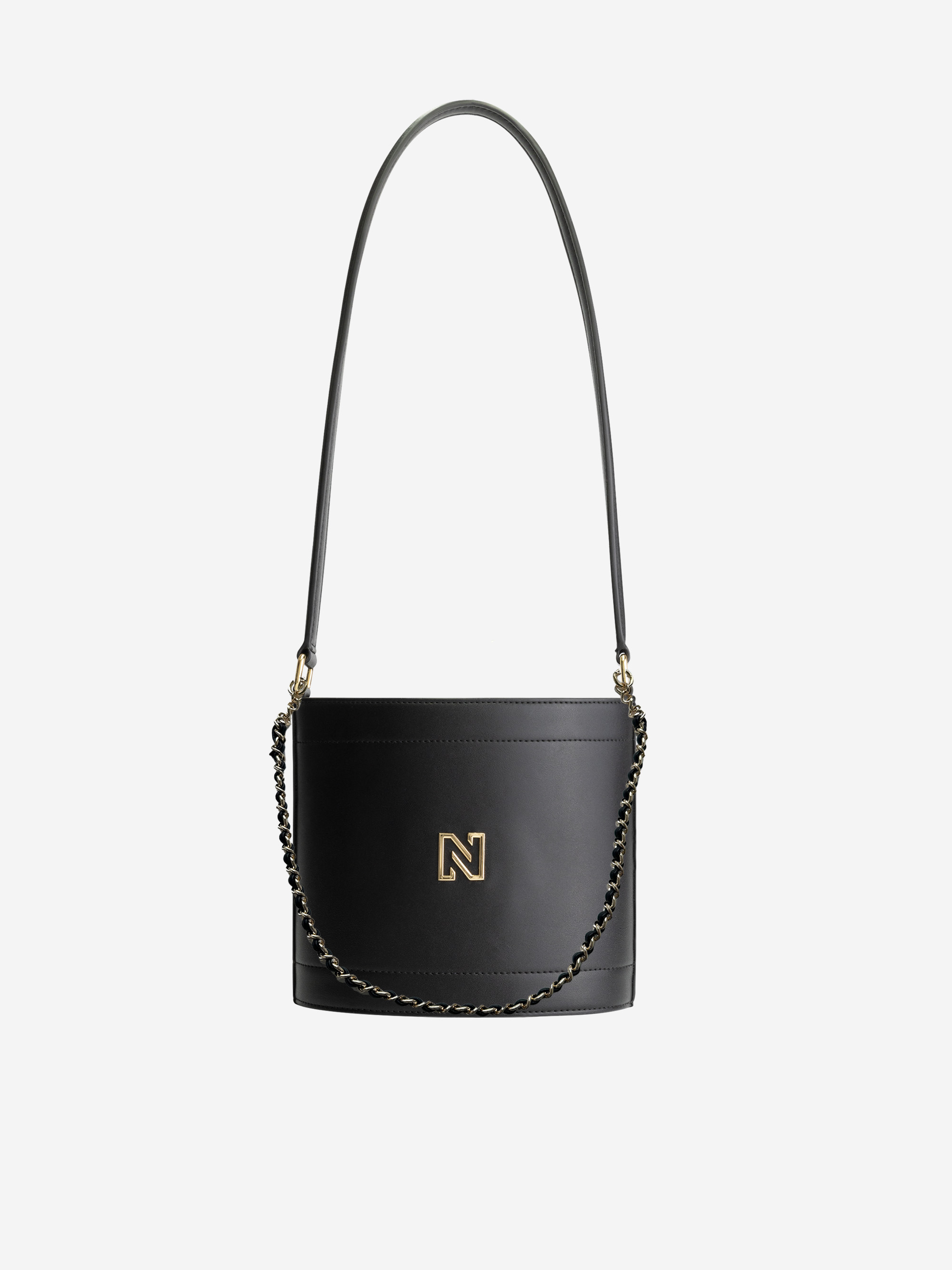 Bucket bag met ketting