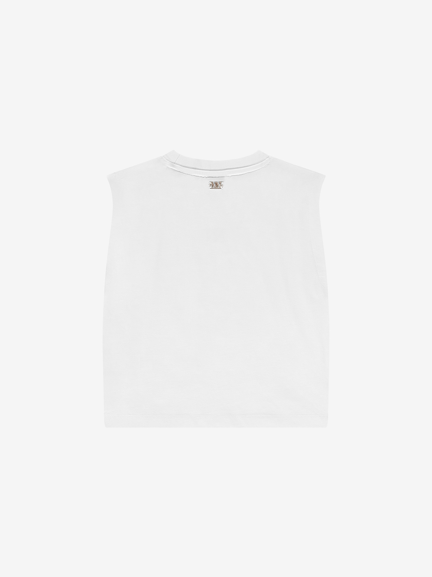 Mouwloos T-shirt met logo