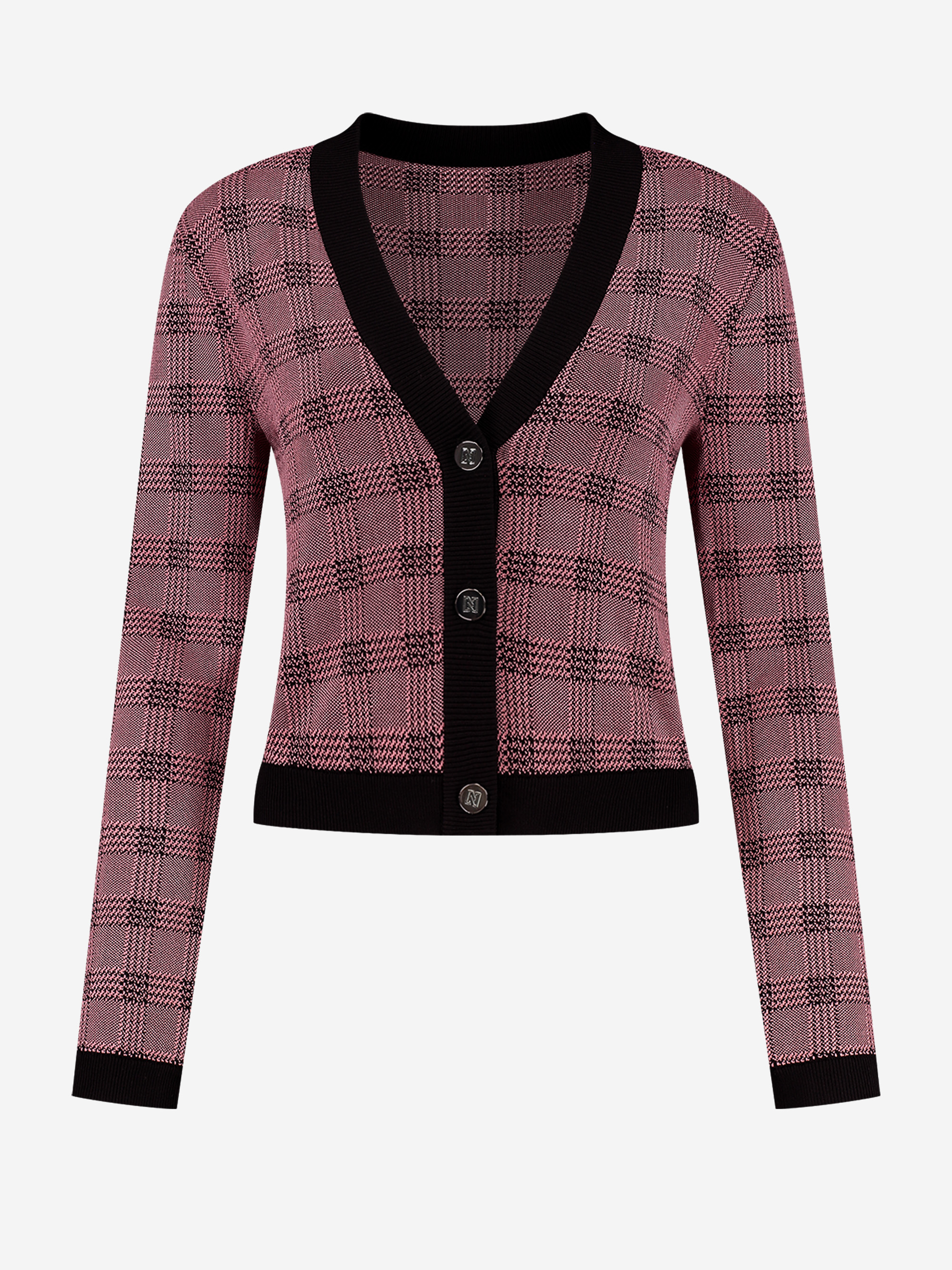  Checkered cardigan