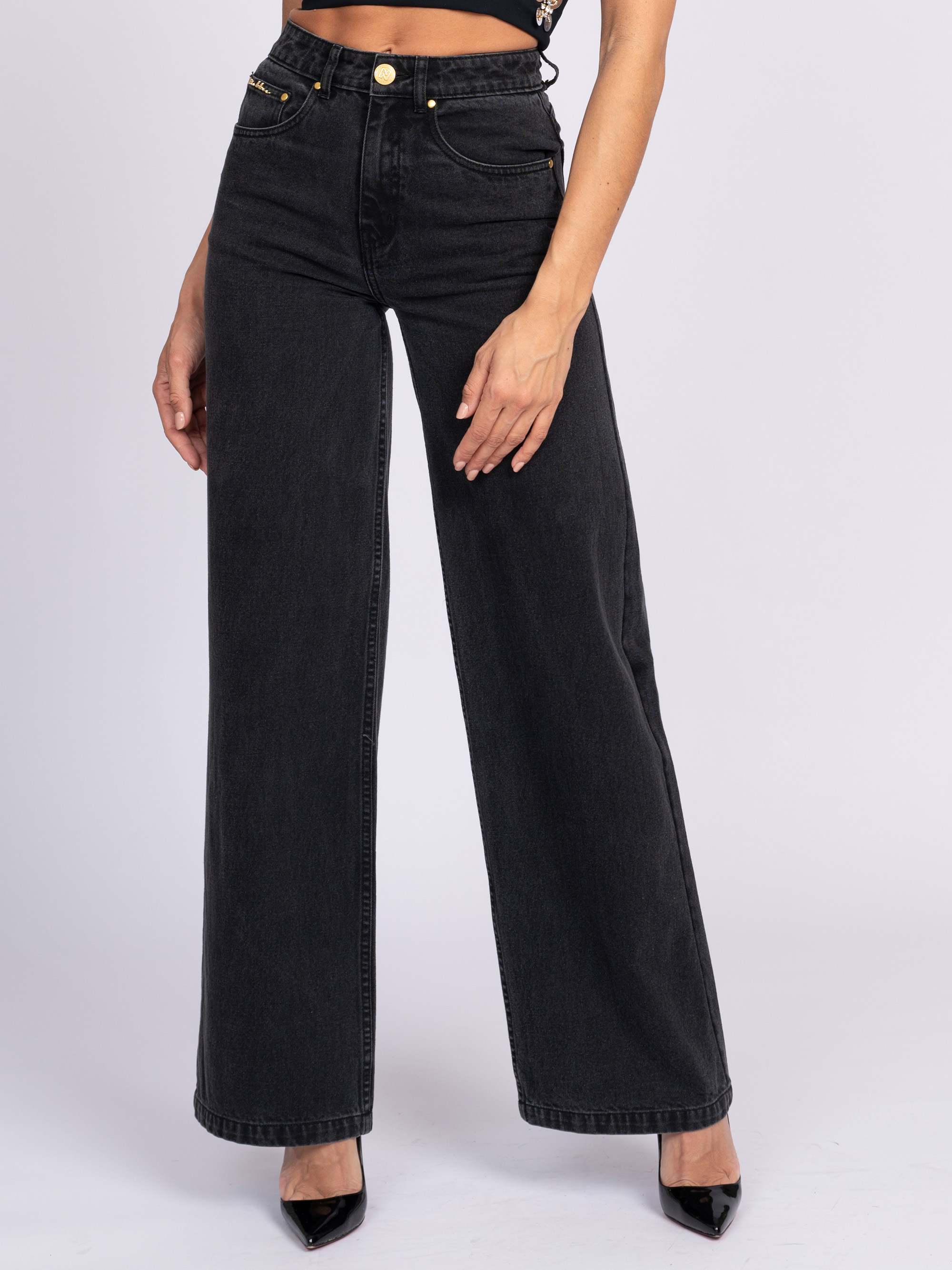 Jeans met wijde pijpen