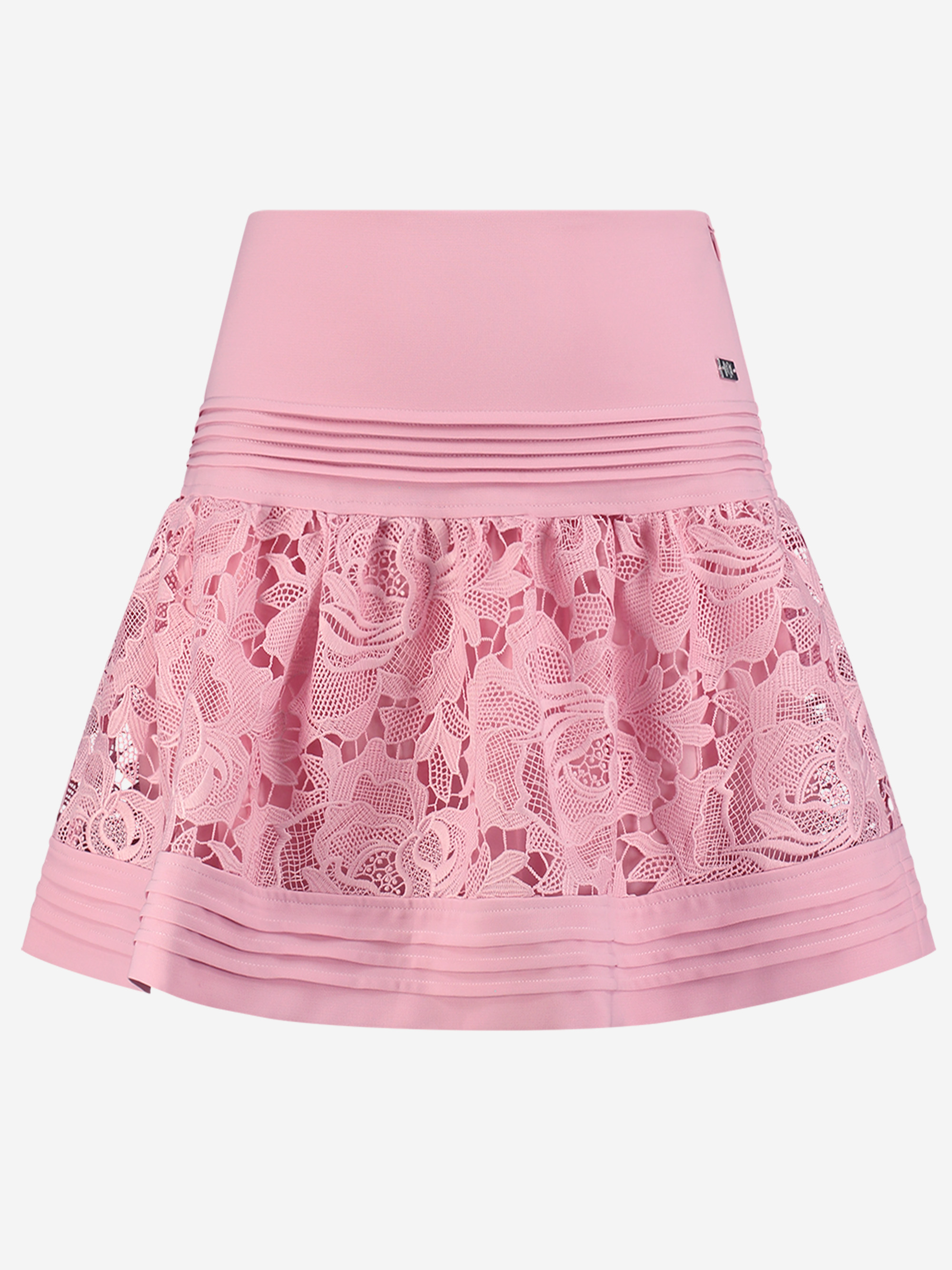 Skirt with lace detail