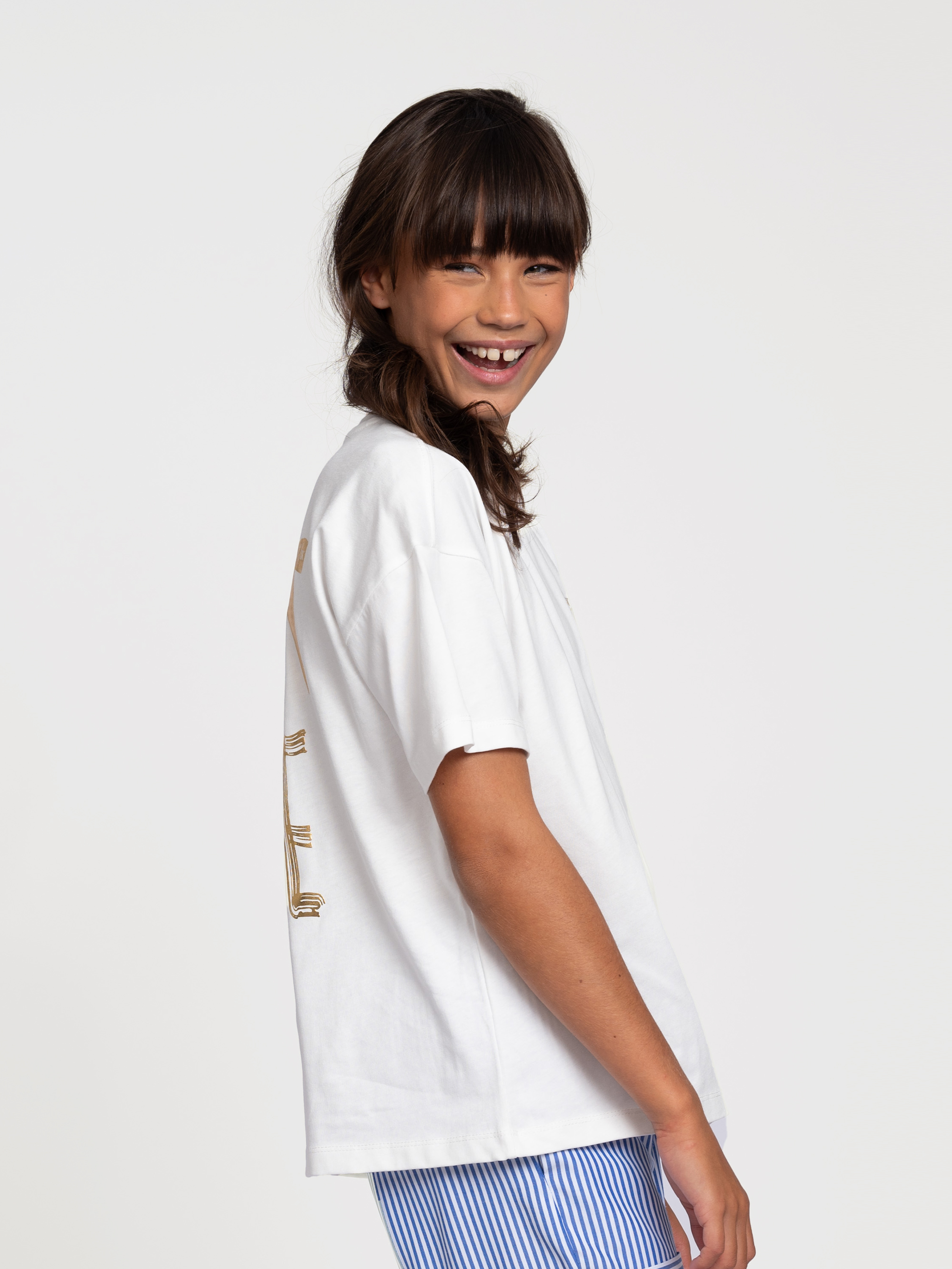 T-shirt with graphic print on the back