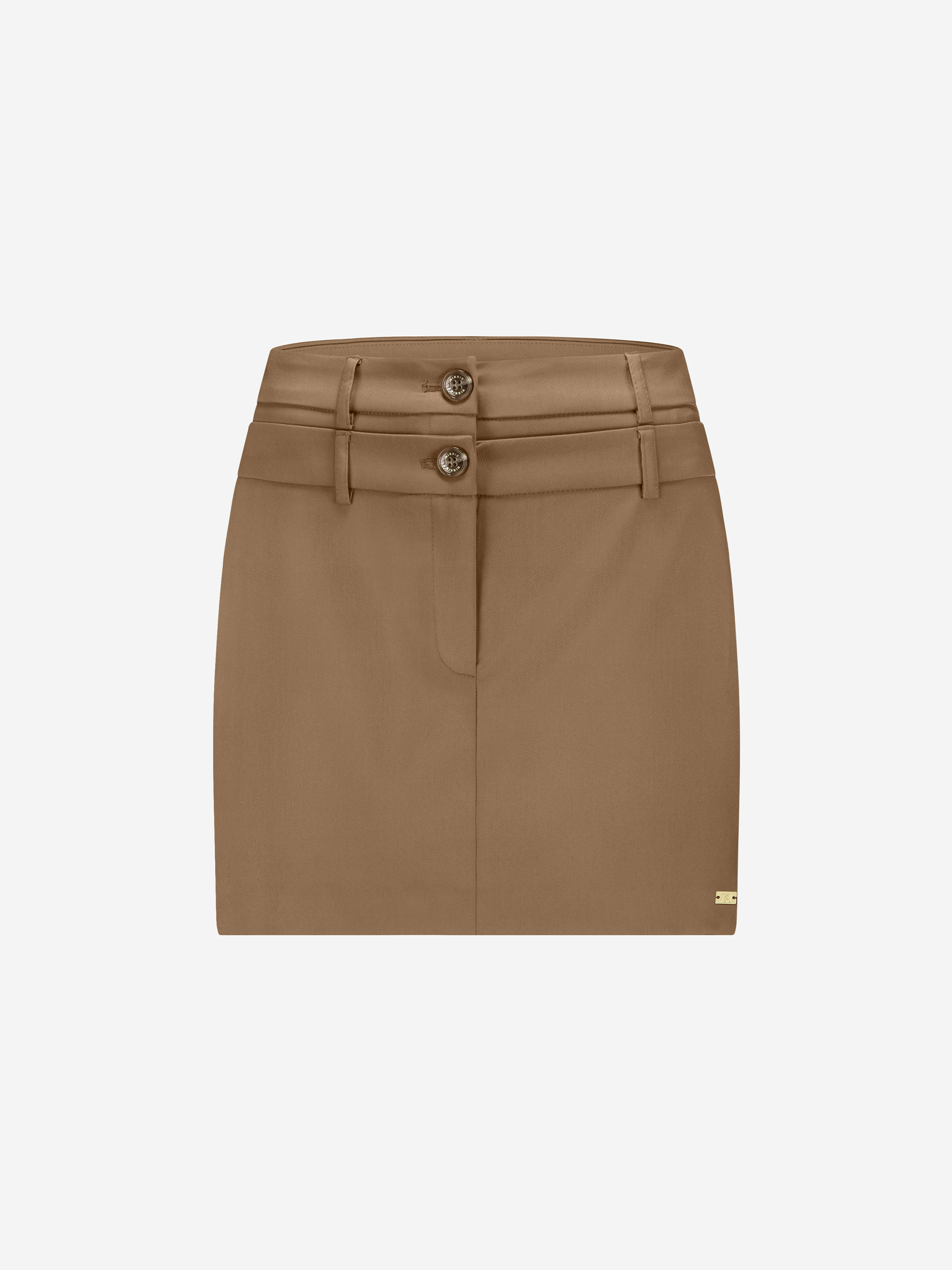 Korte skort met dubbele tailleband