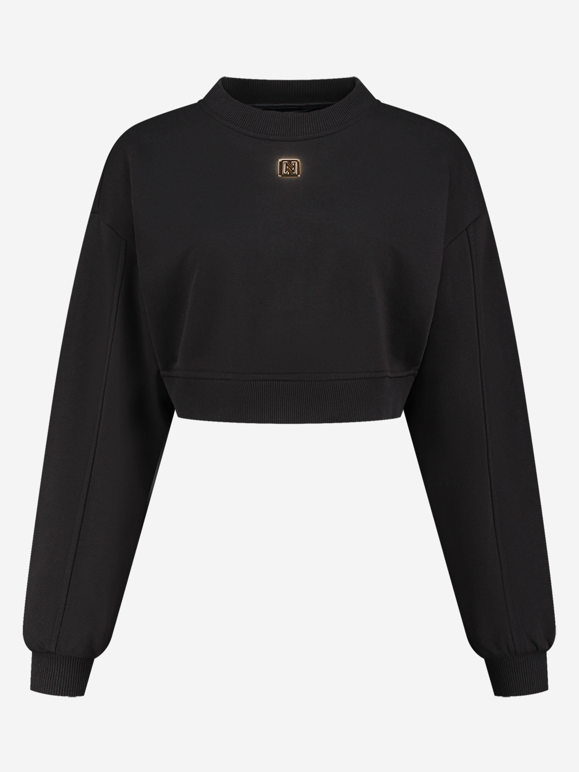 Sweater met metalen logo