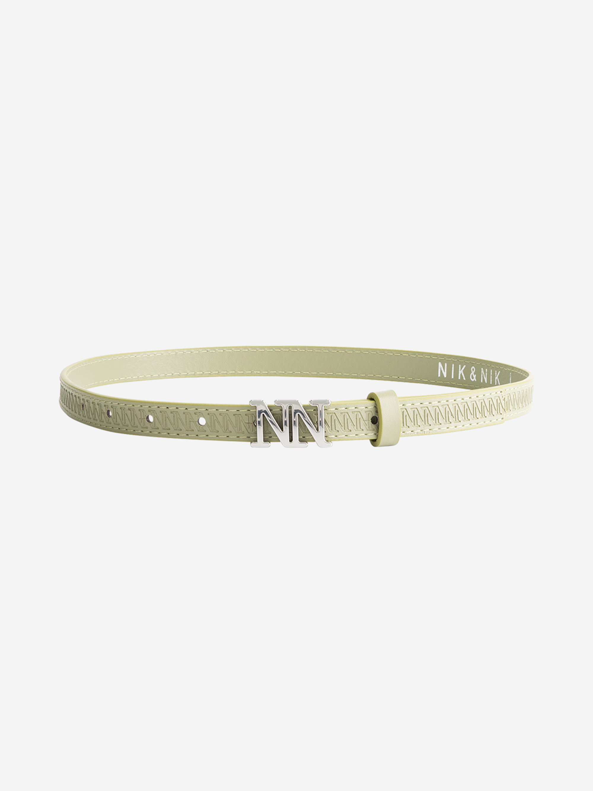 Waist belt with logo pattern