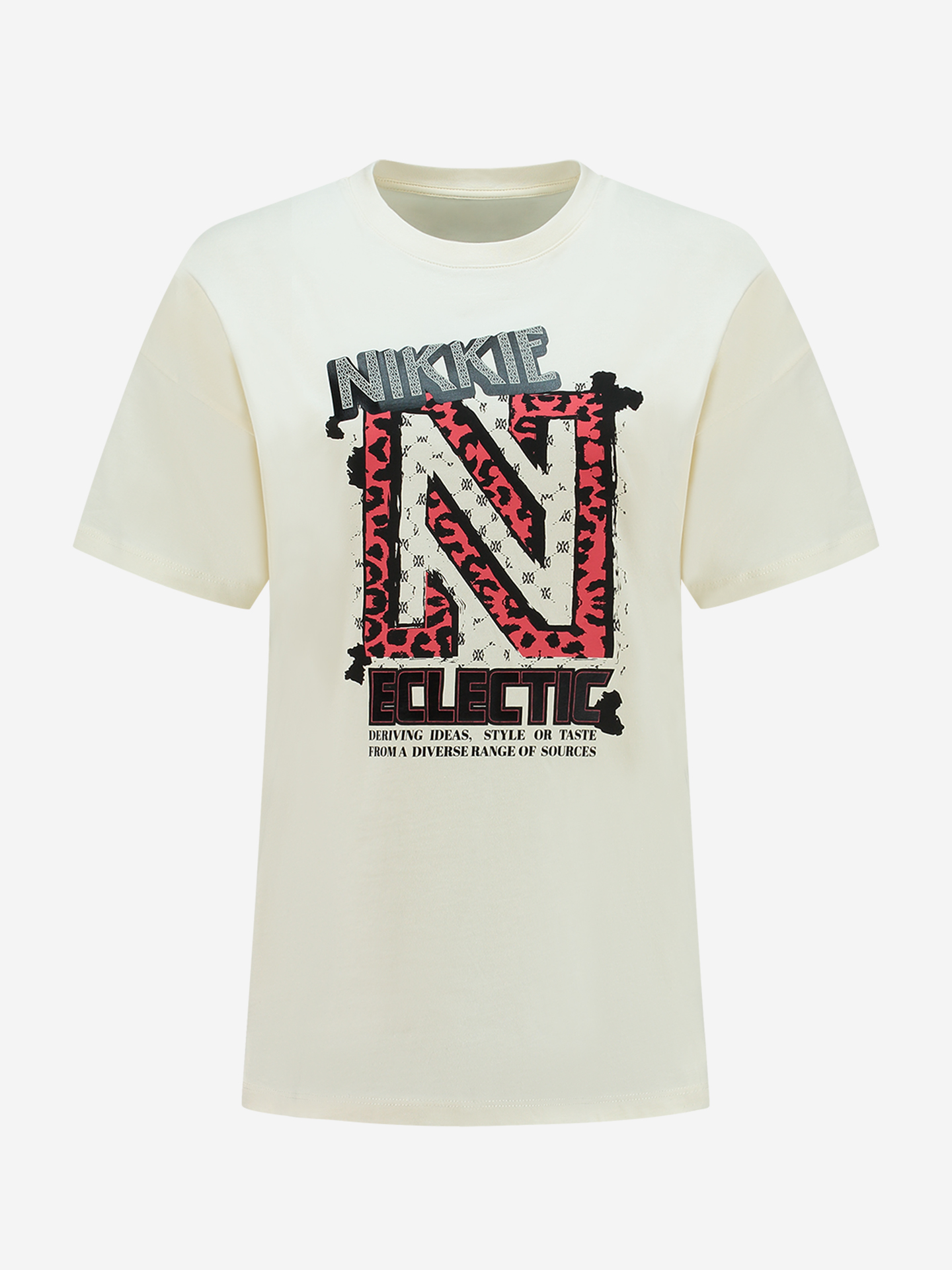 T-shirt met N logo print