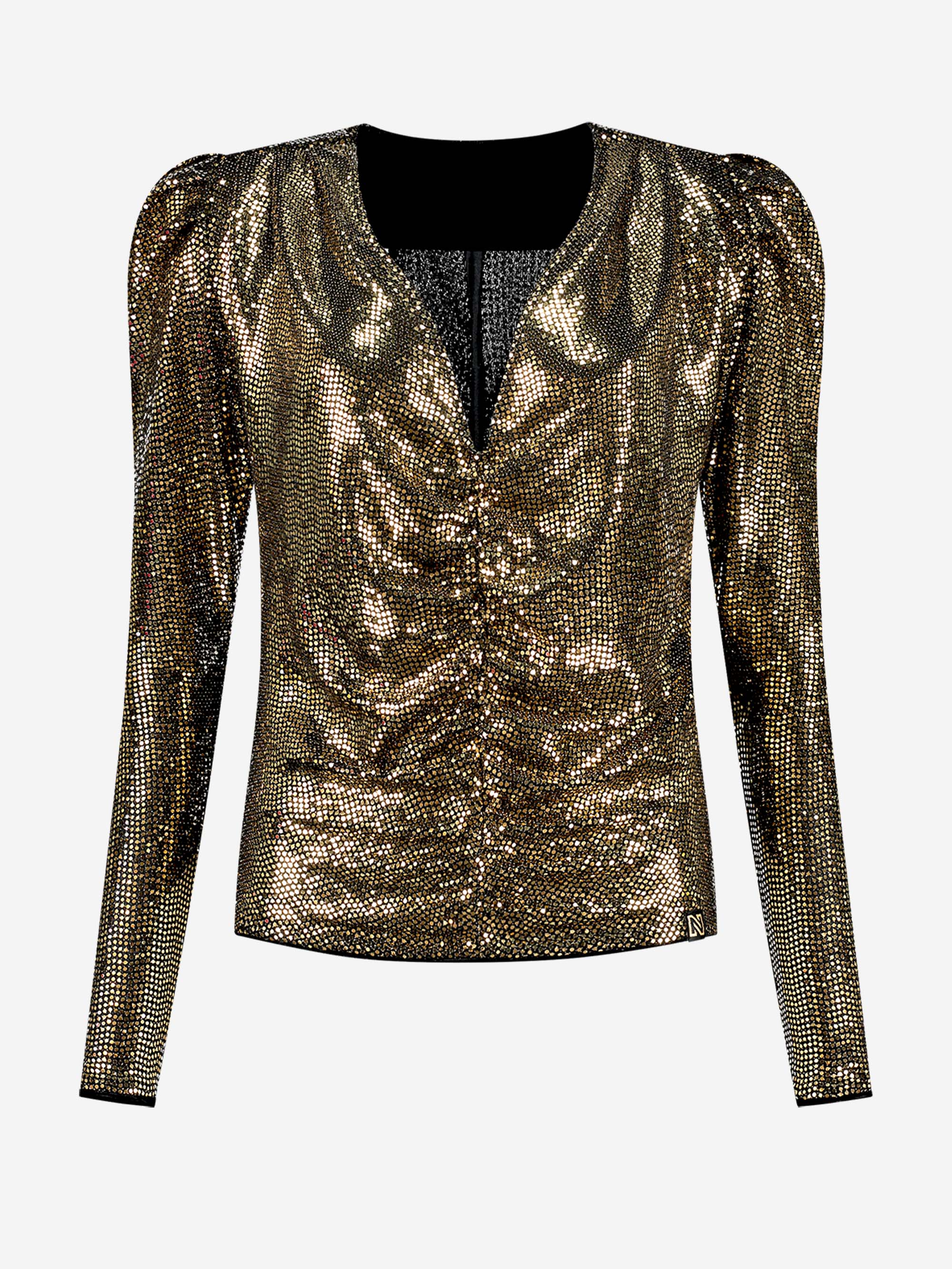 Sparkling Top with V-neckline 