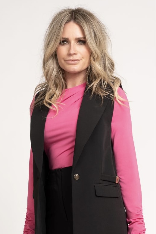 Draped shoulder top