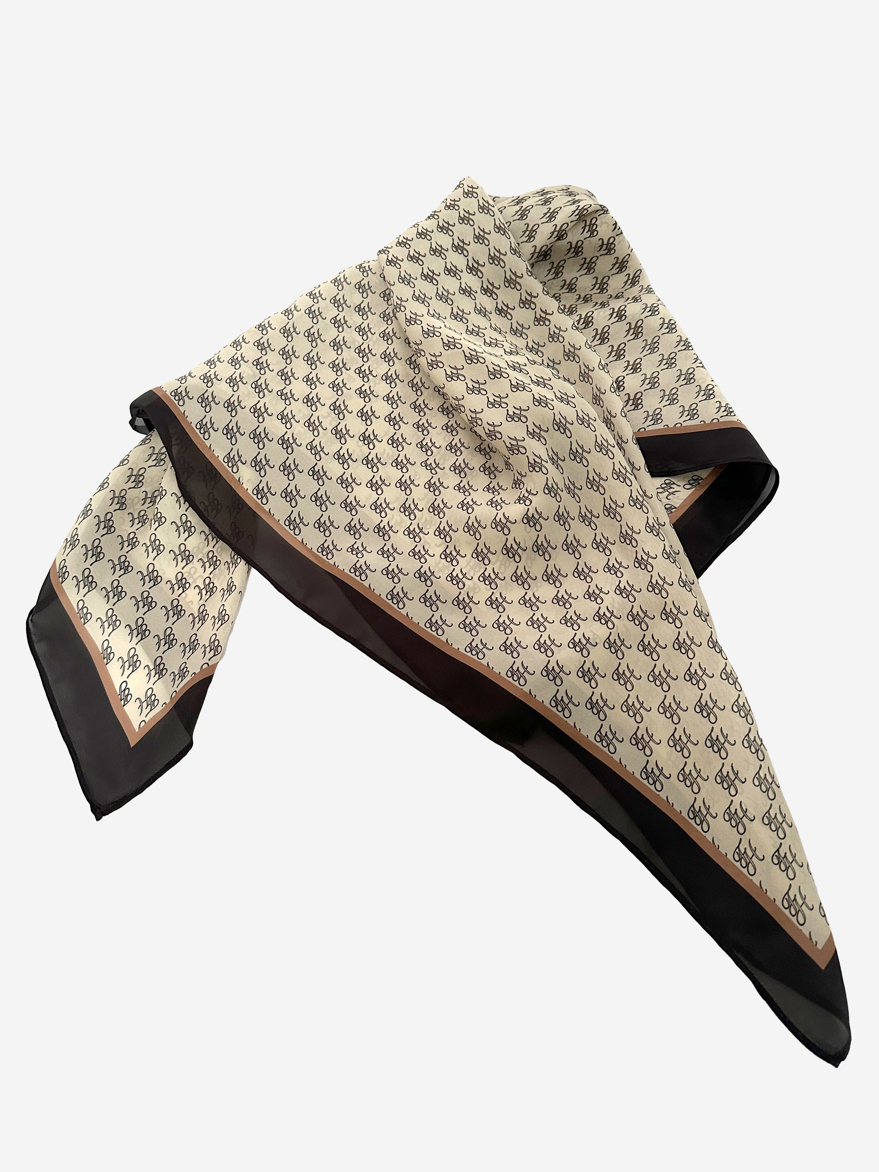 Vierkante sjaal met logo print