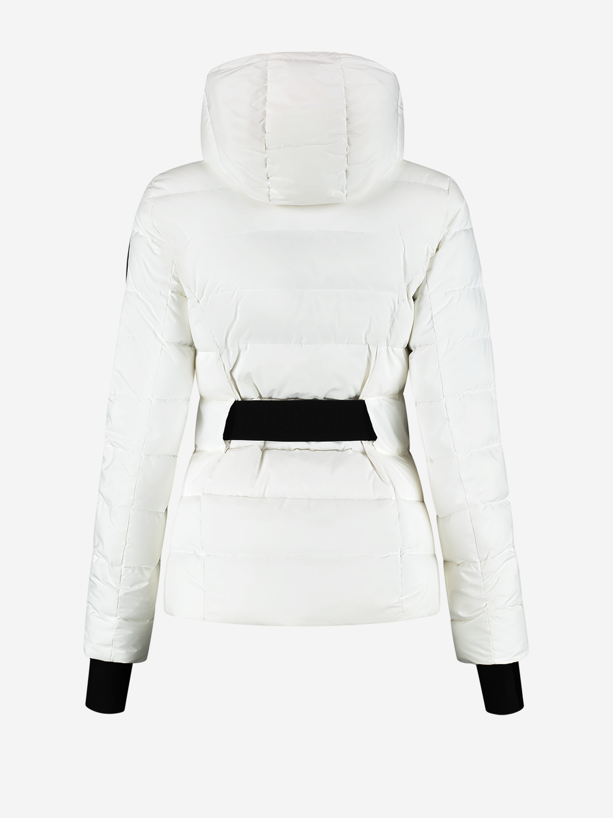 Ski jas met capuchon en elastische riem