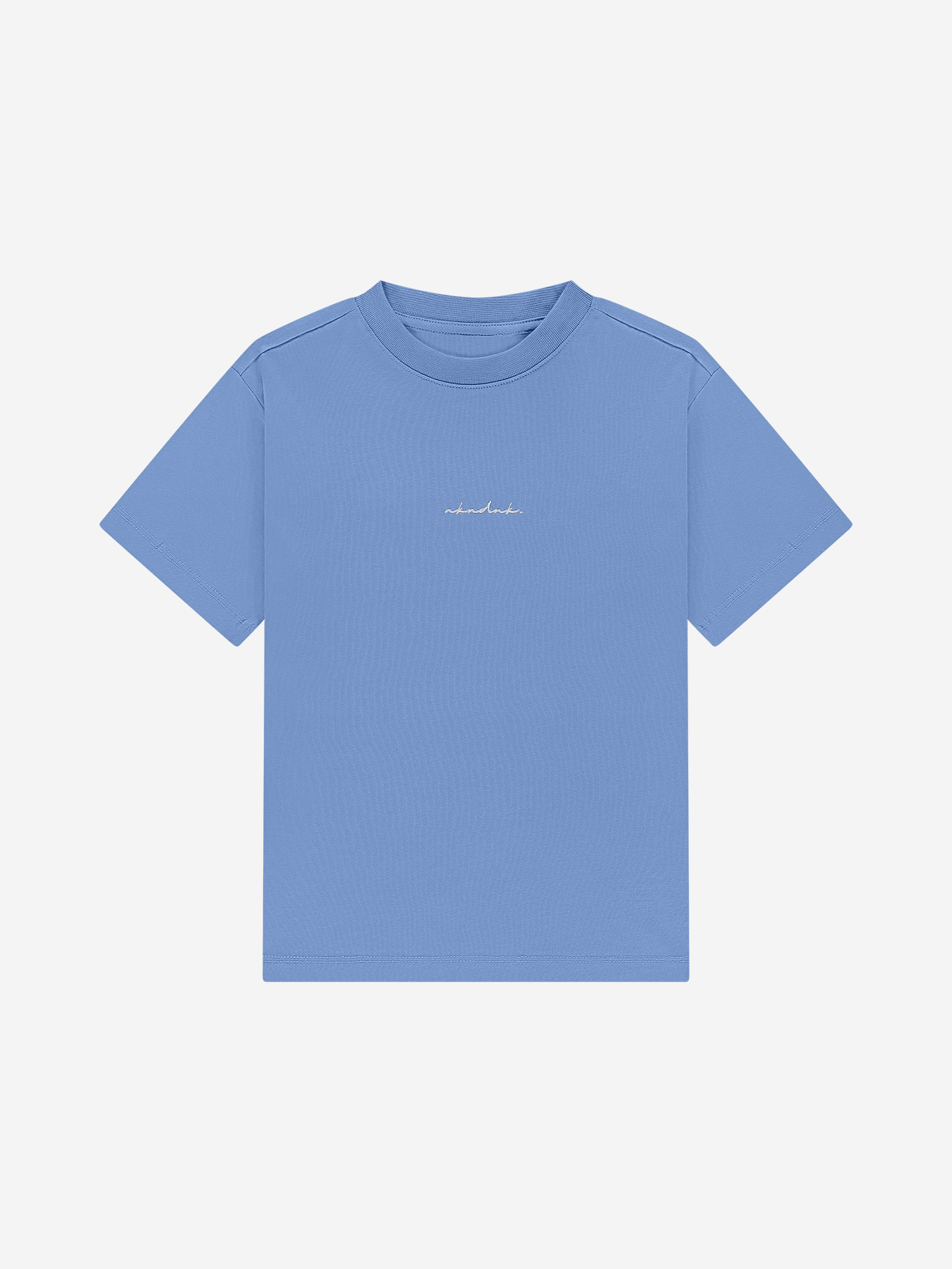 T-shirt with embroidered text