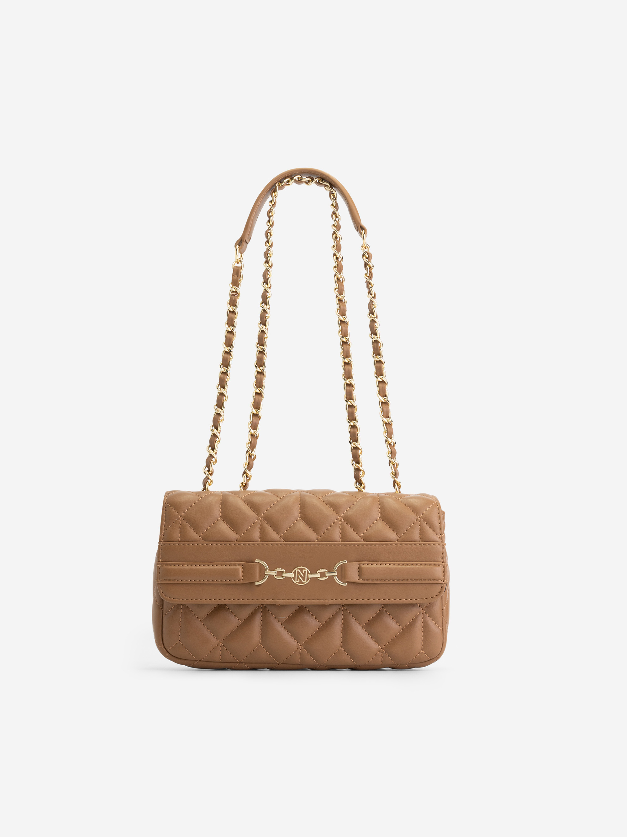 Quilted bag with chain detail 