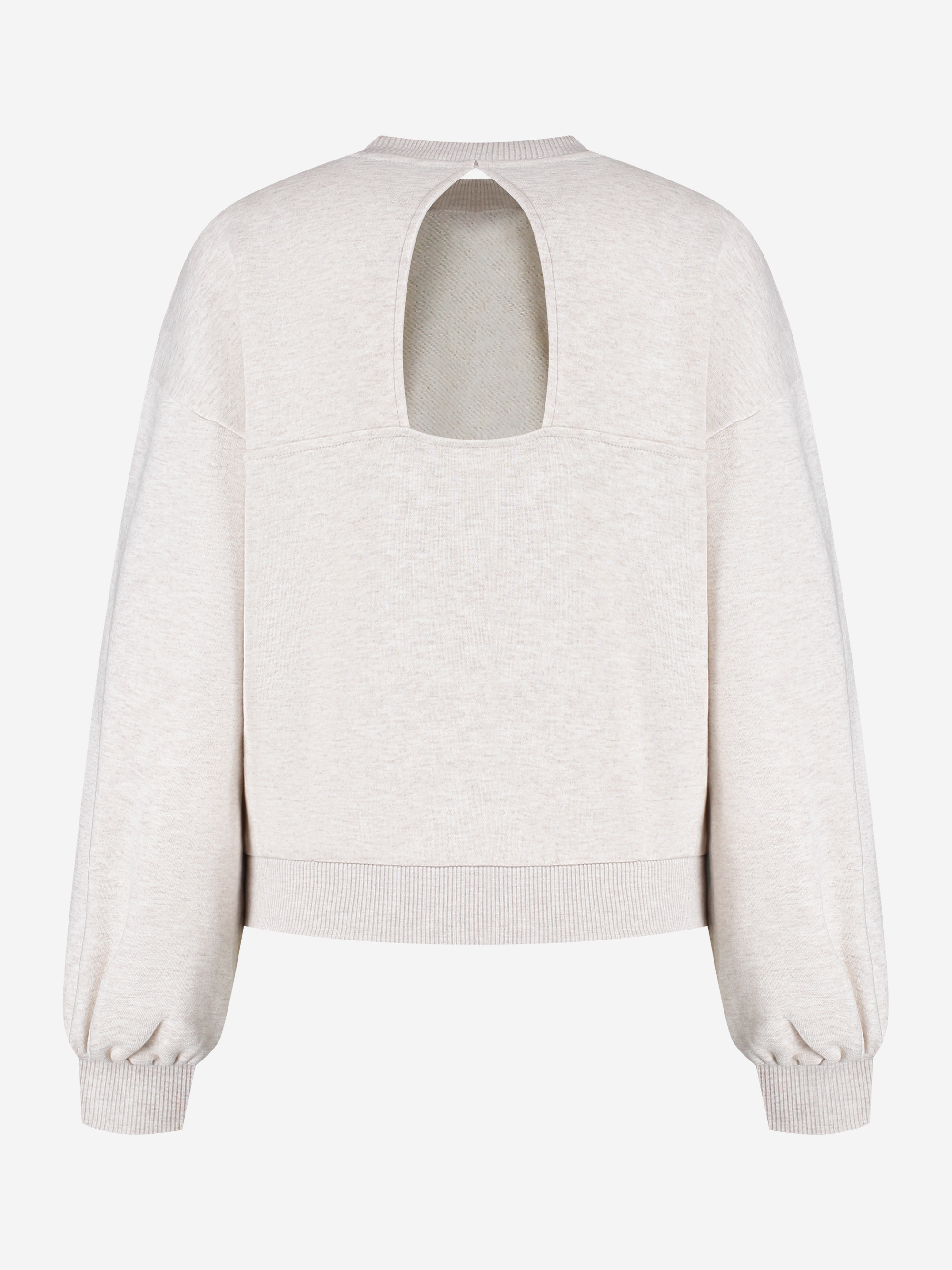 Sweater with open detail on the back