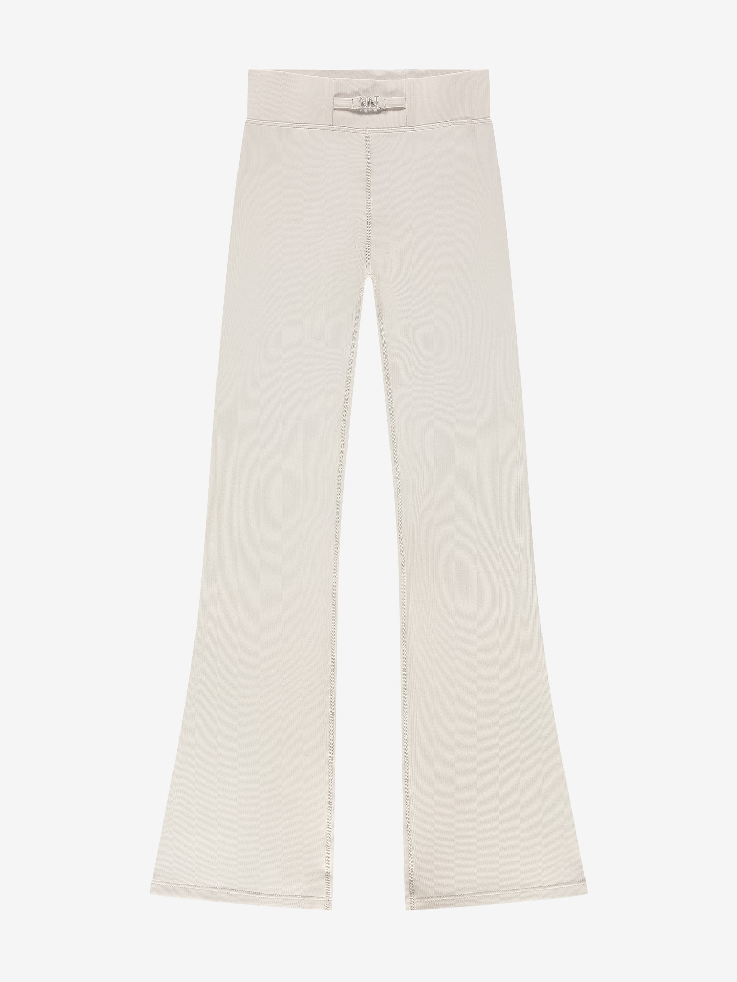 Ribbed flared trousers