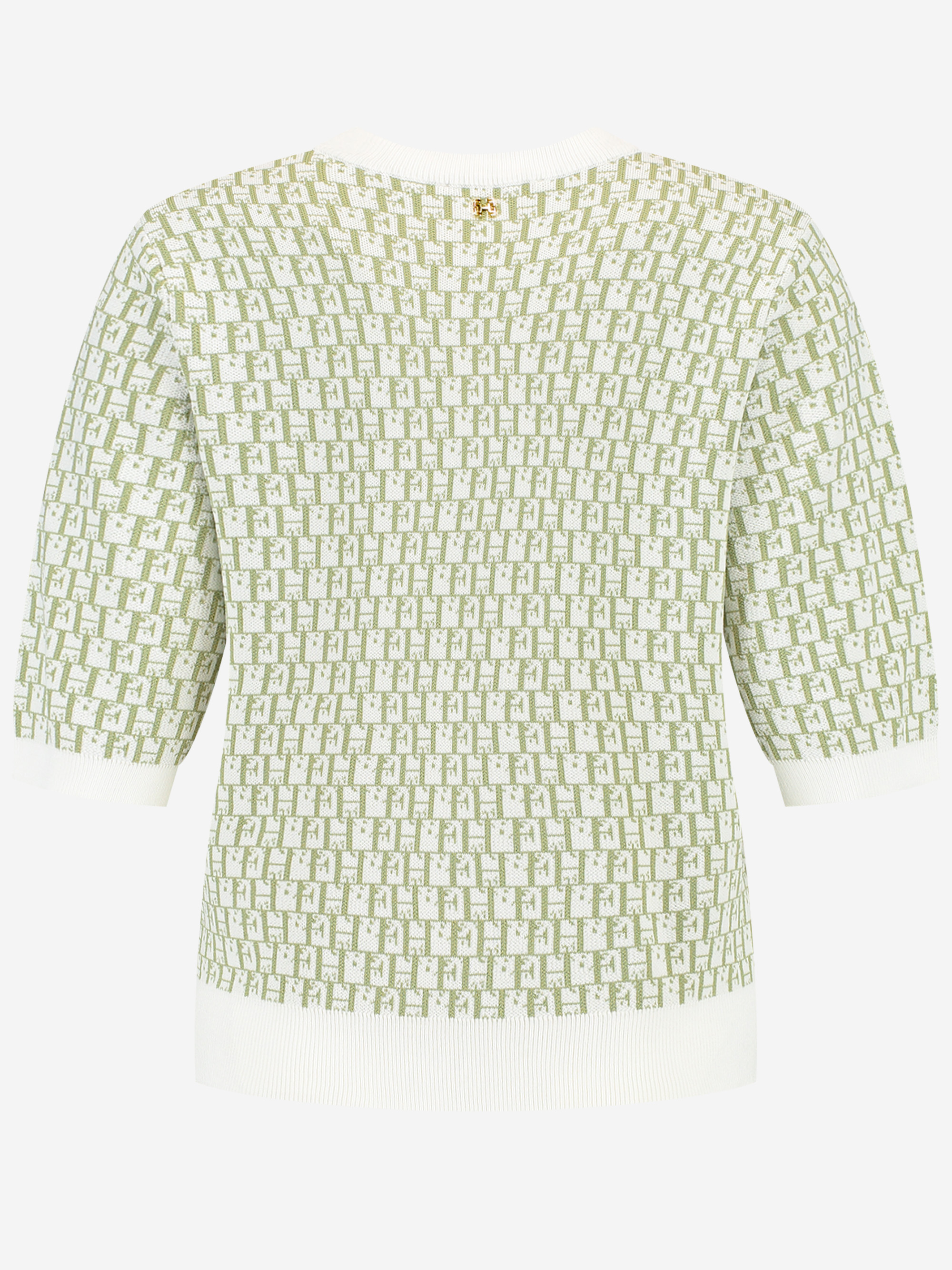 Top with logo pattern