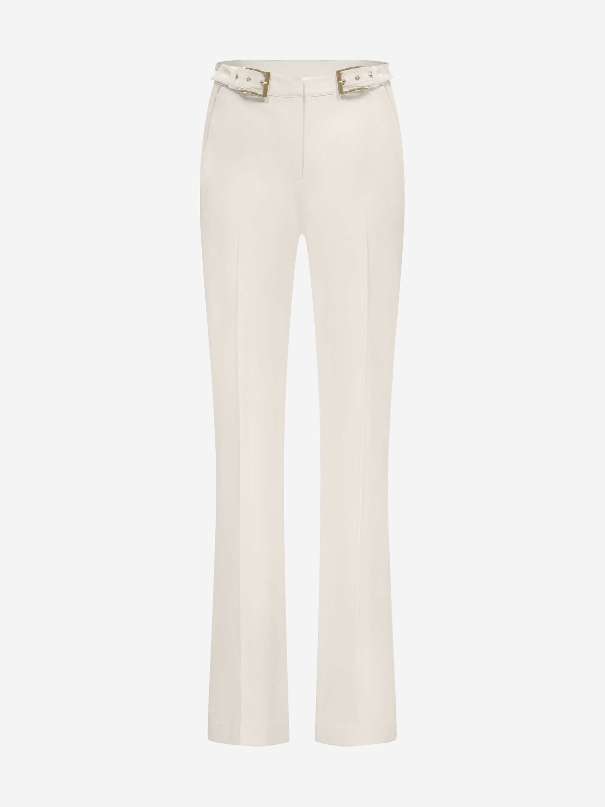 Klassieke pantalon met gesp detail