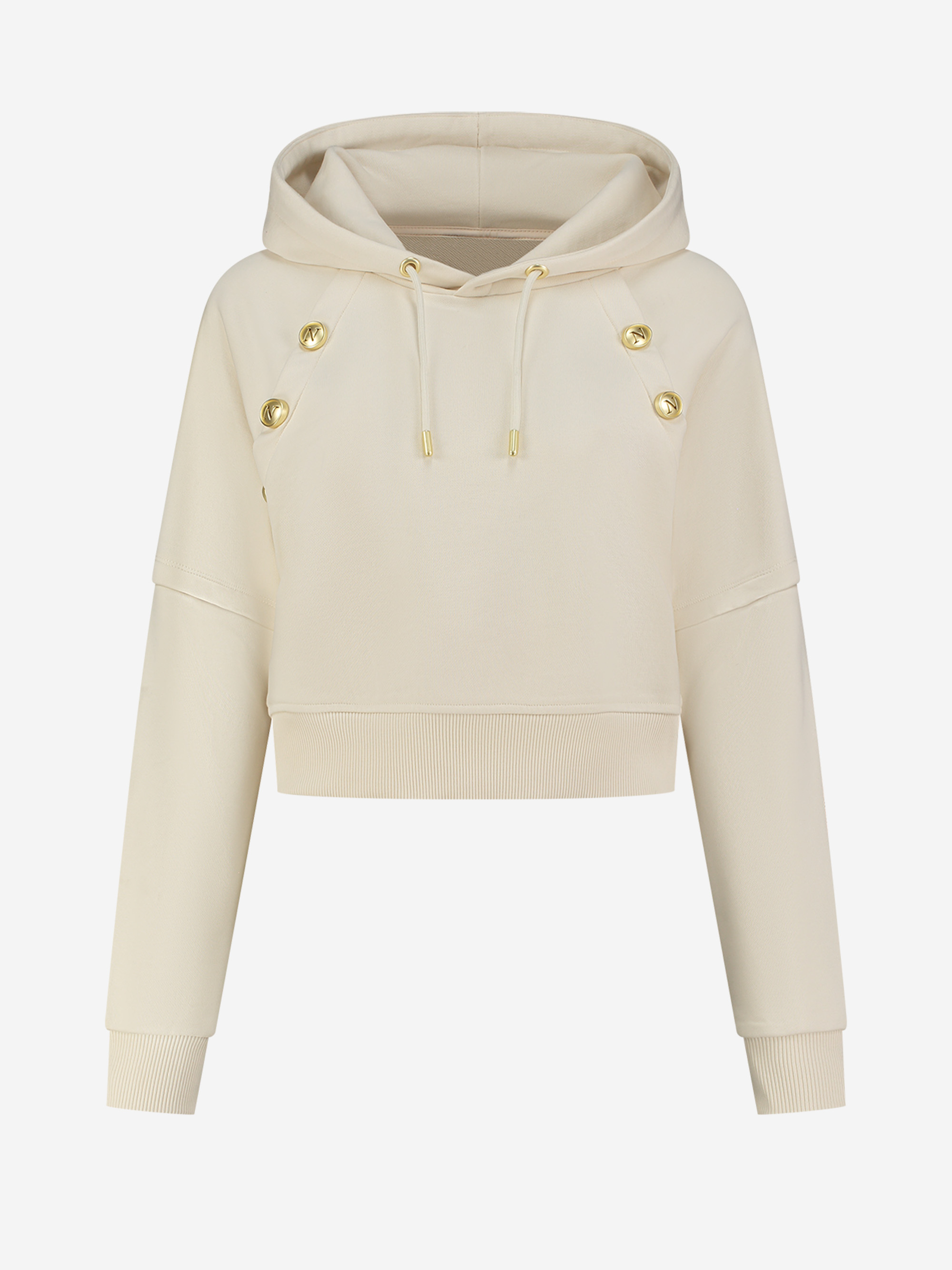 Hoodie met knopen detail