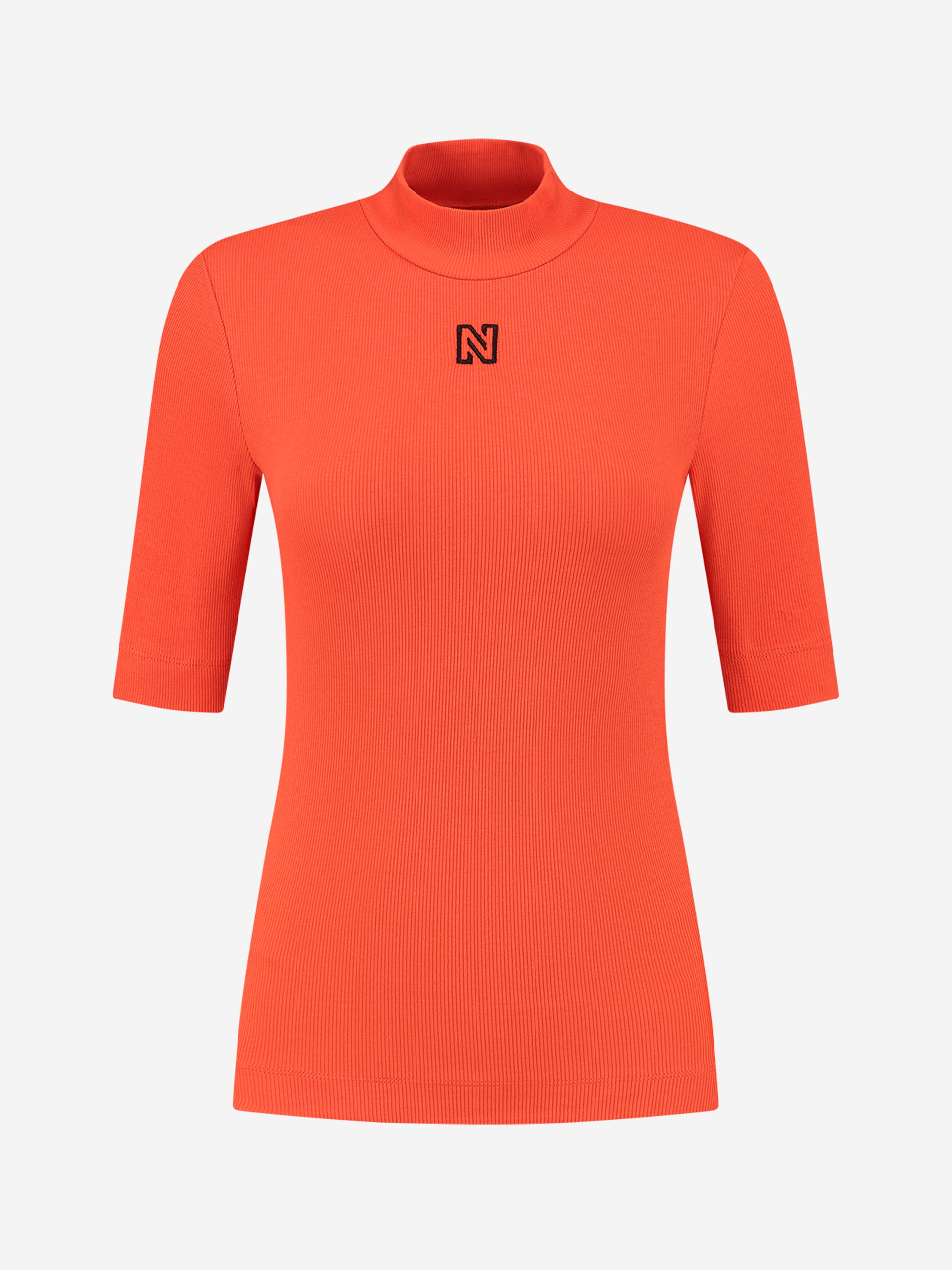 Rib Top Turtle Neck