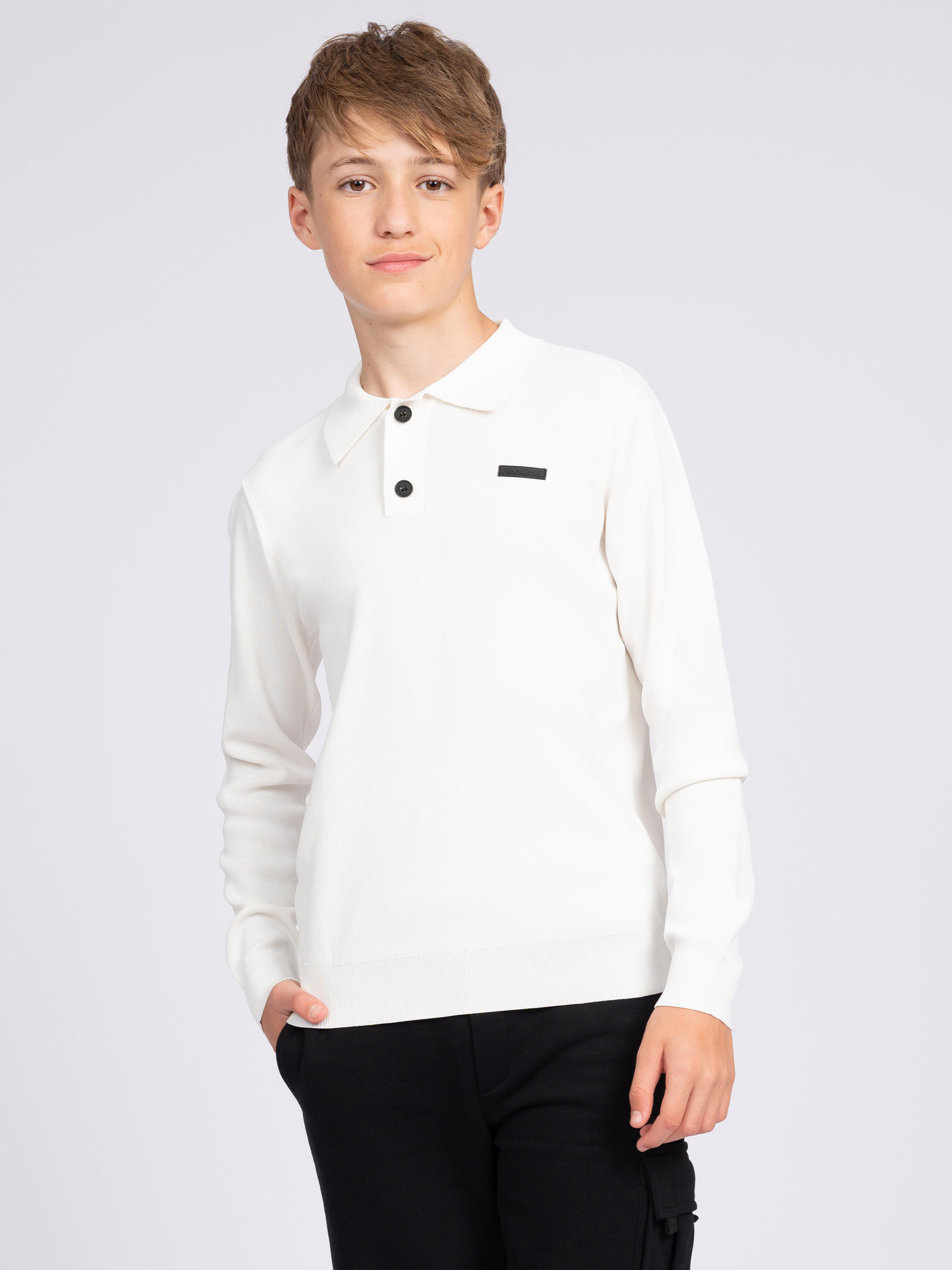 Polo met lange mouwen en NIK&NIK logo