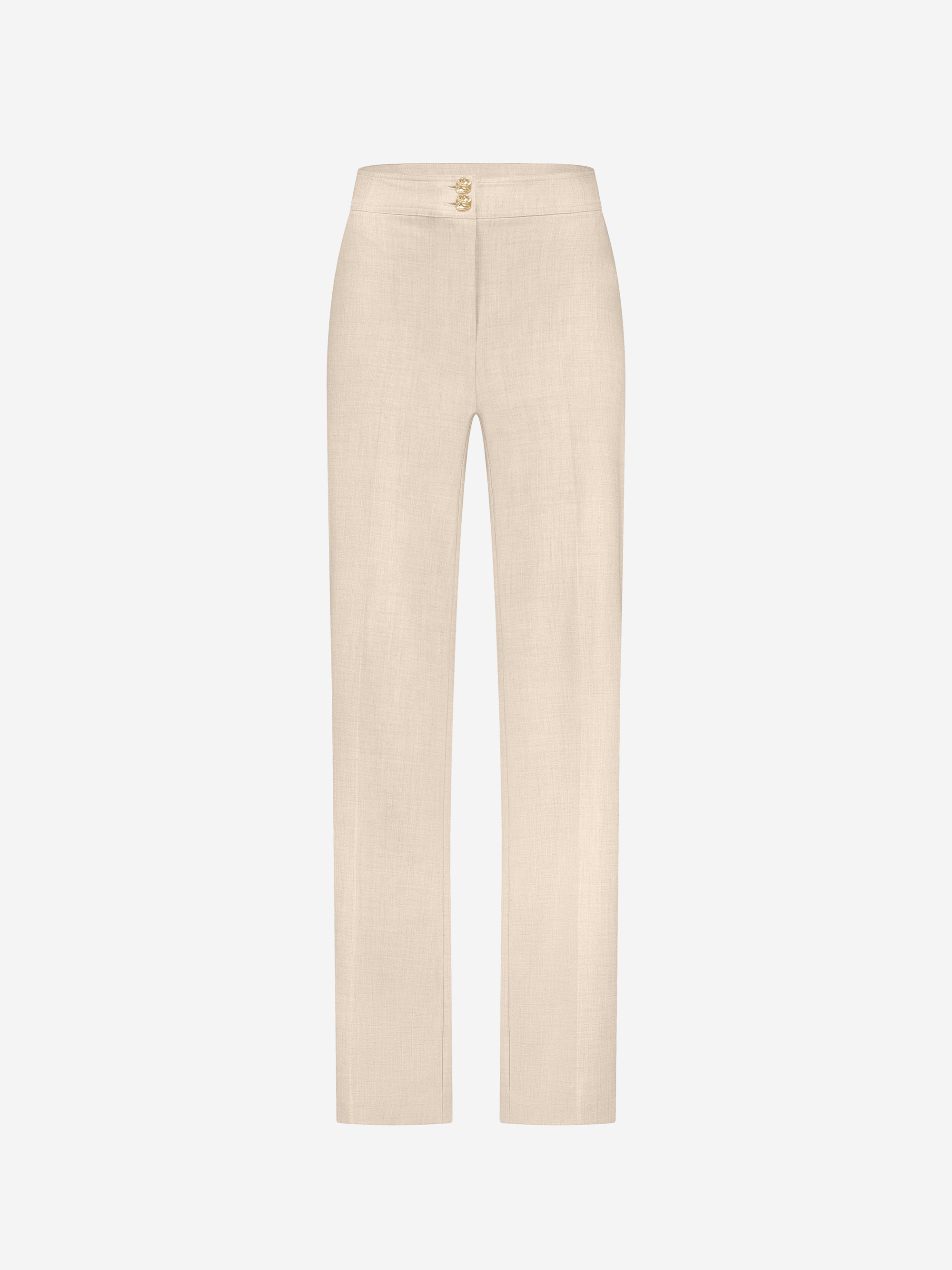 Gemêleerde pantalon met rechte pijpen