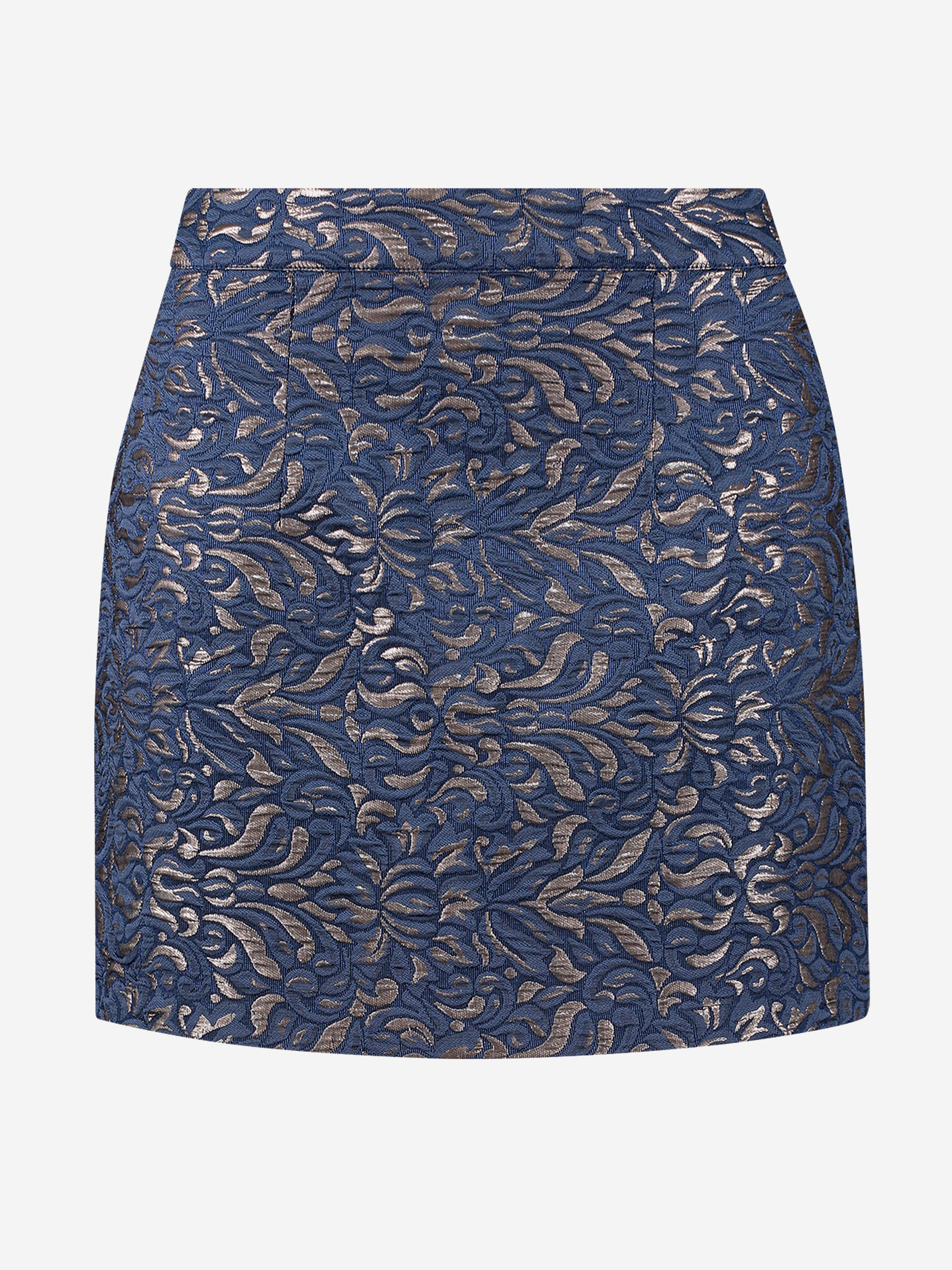 Jacquard geweven fitted rok  