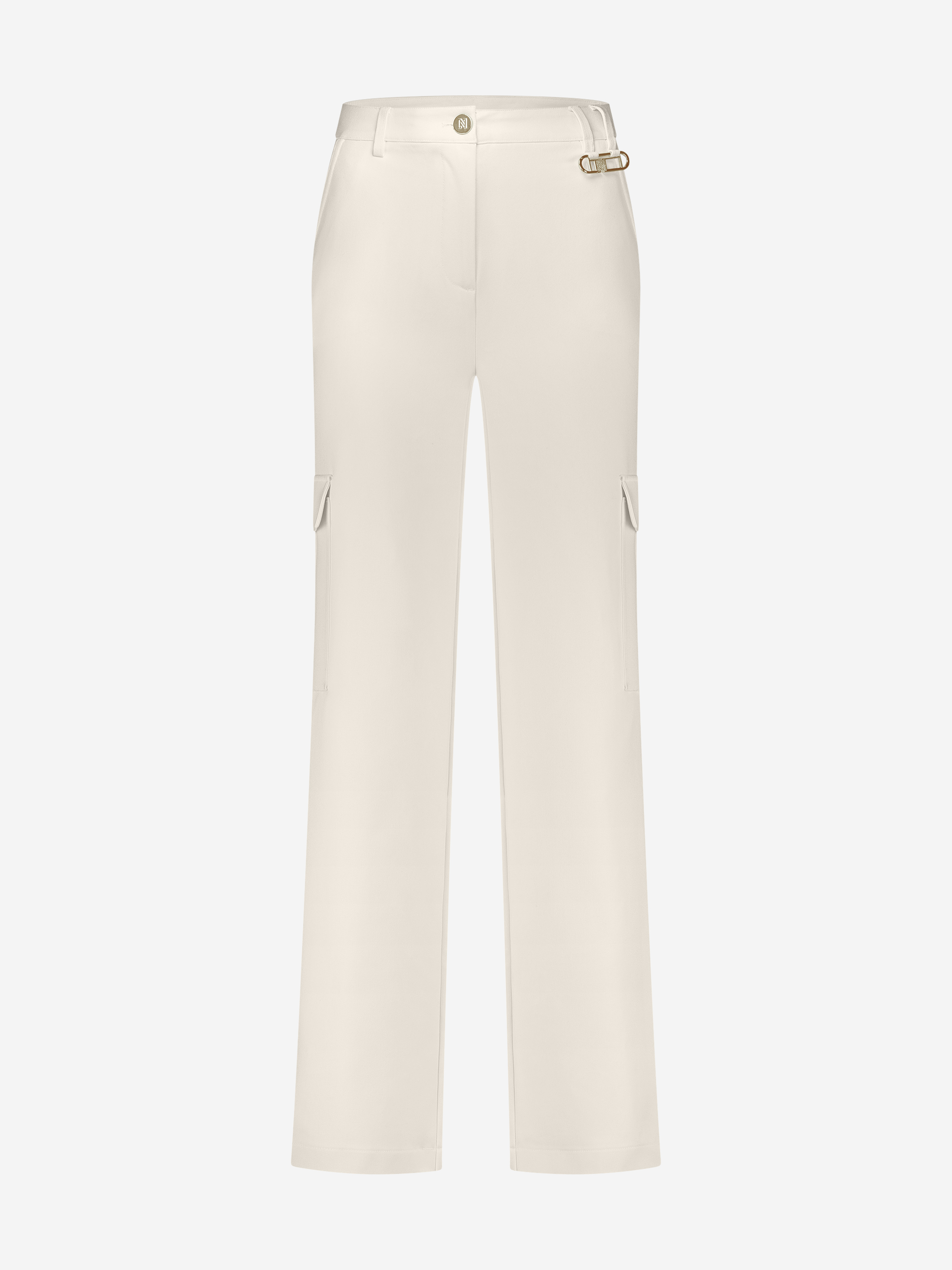 Loose pants with logo detail and flap pockets