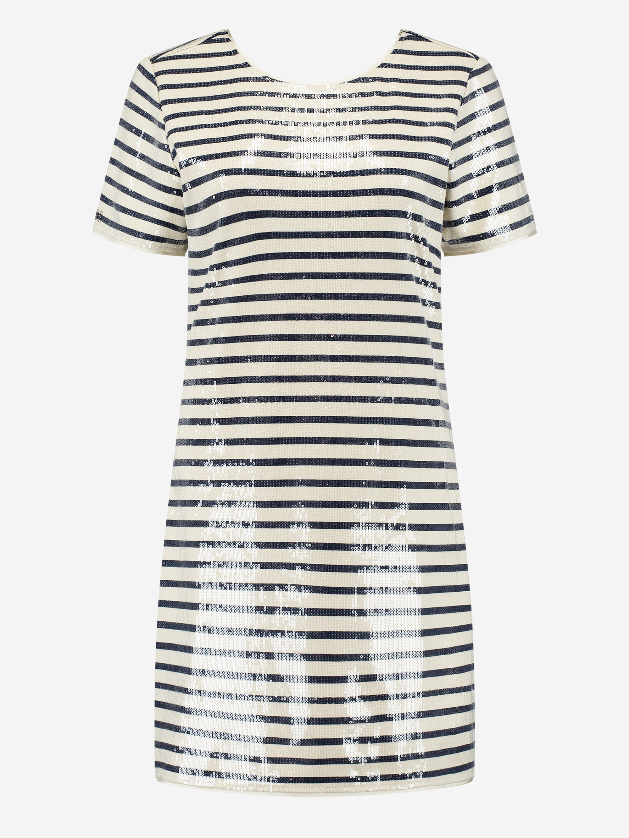 Striped dress with sequin