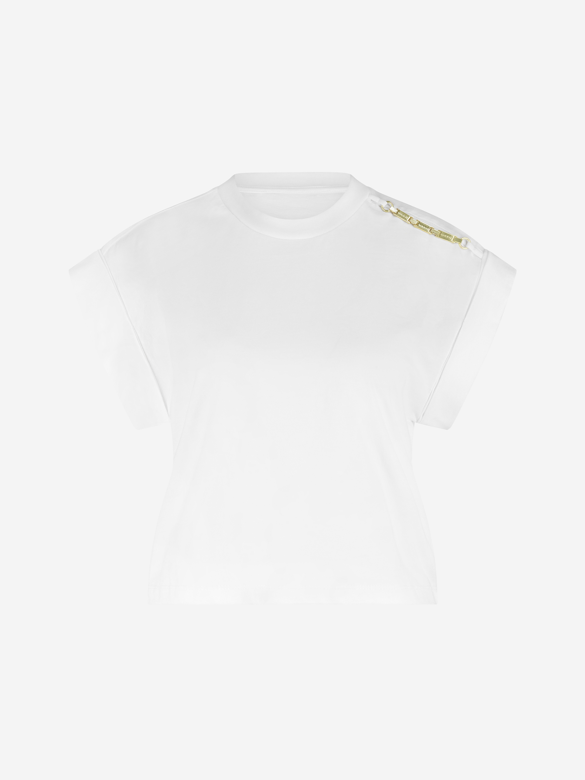 T-shirt met ketting detail