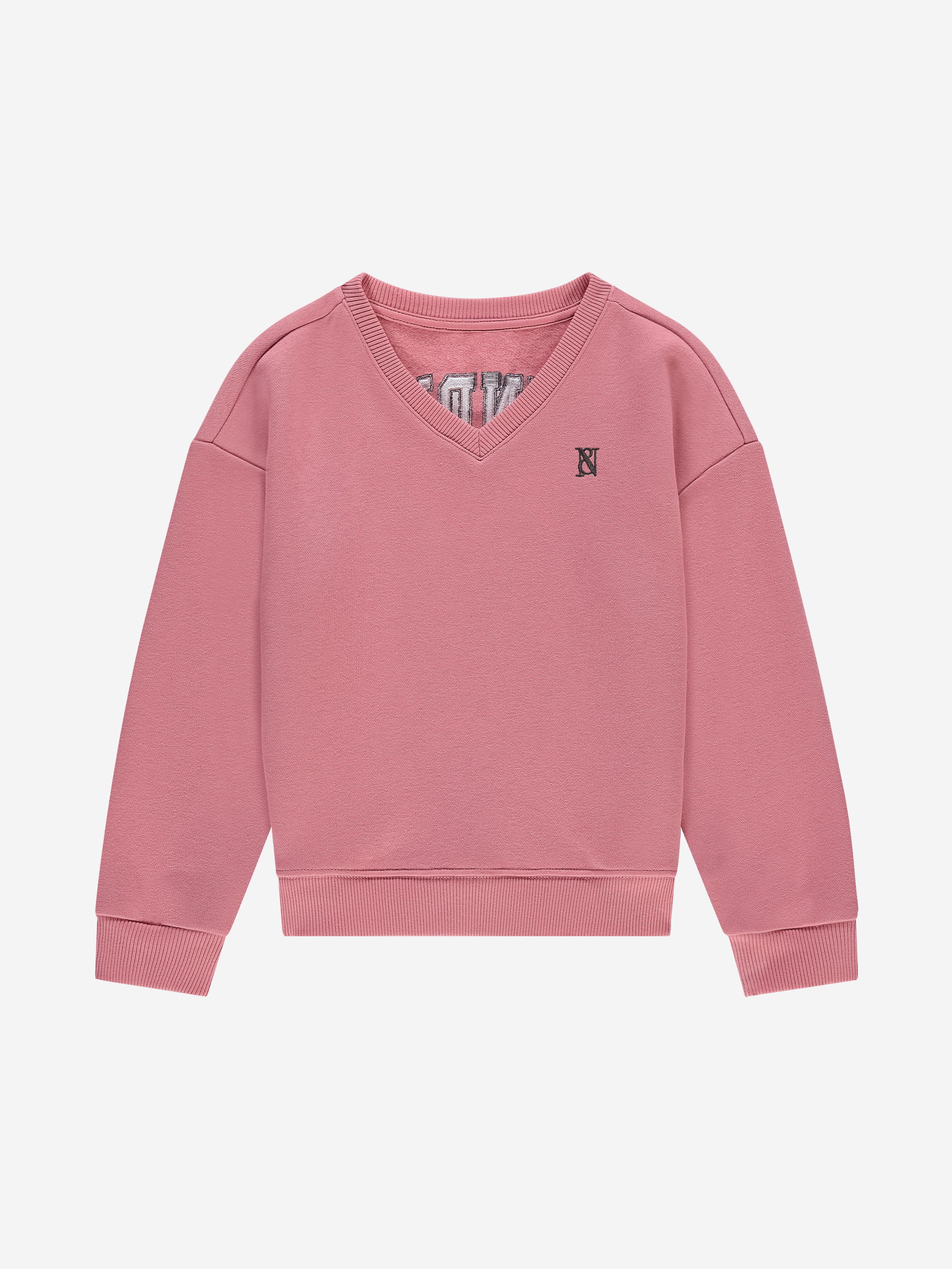 Sweater with V-neck and N&N logo