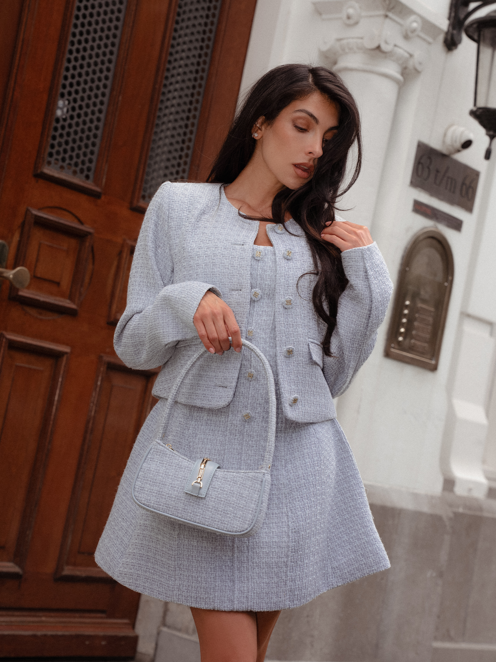 Short tweed jacket