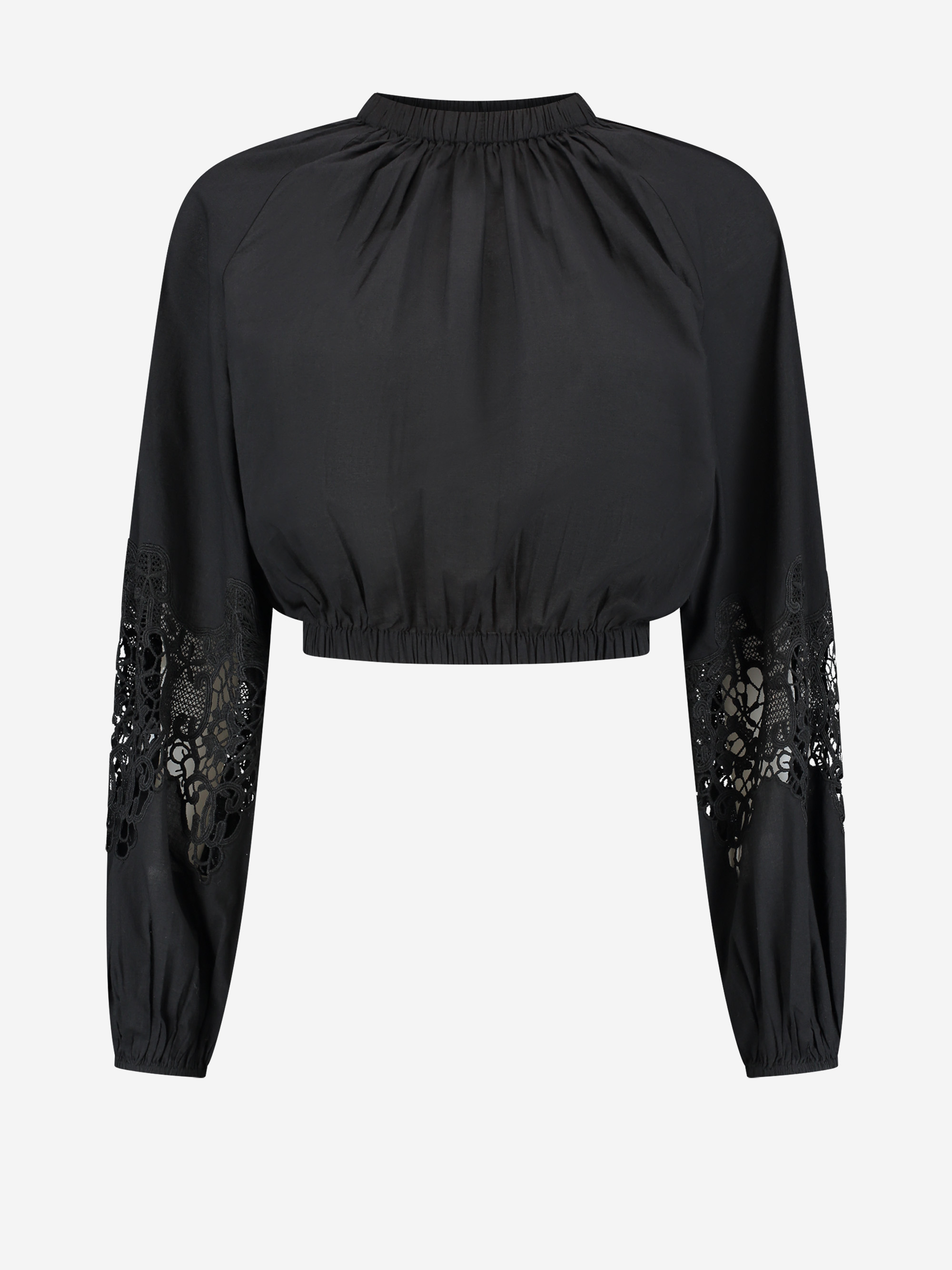 Cropped blouse with Embroidery