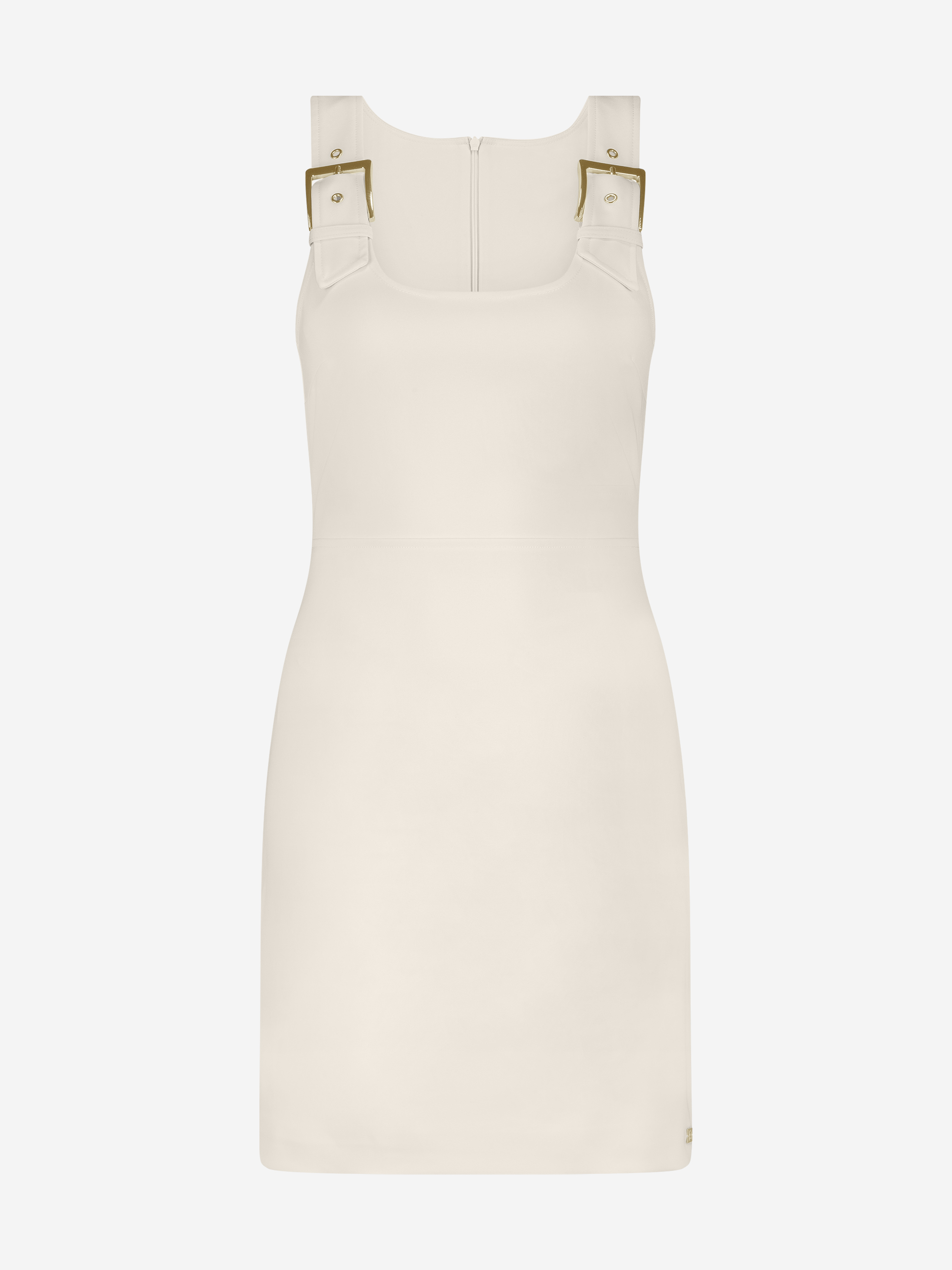 Dress with adjustable buckle straps