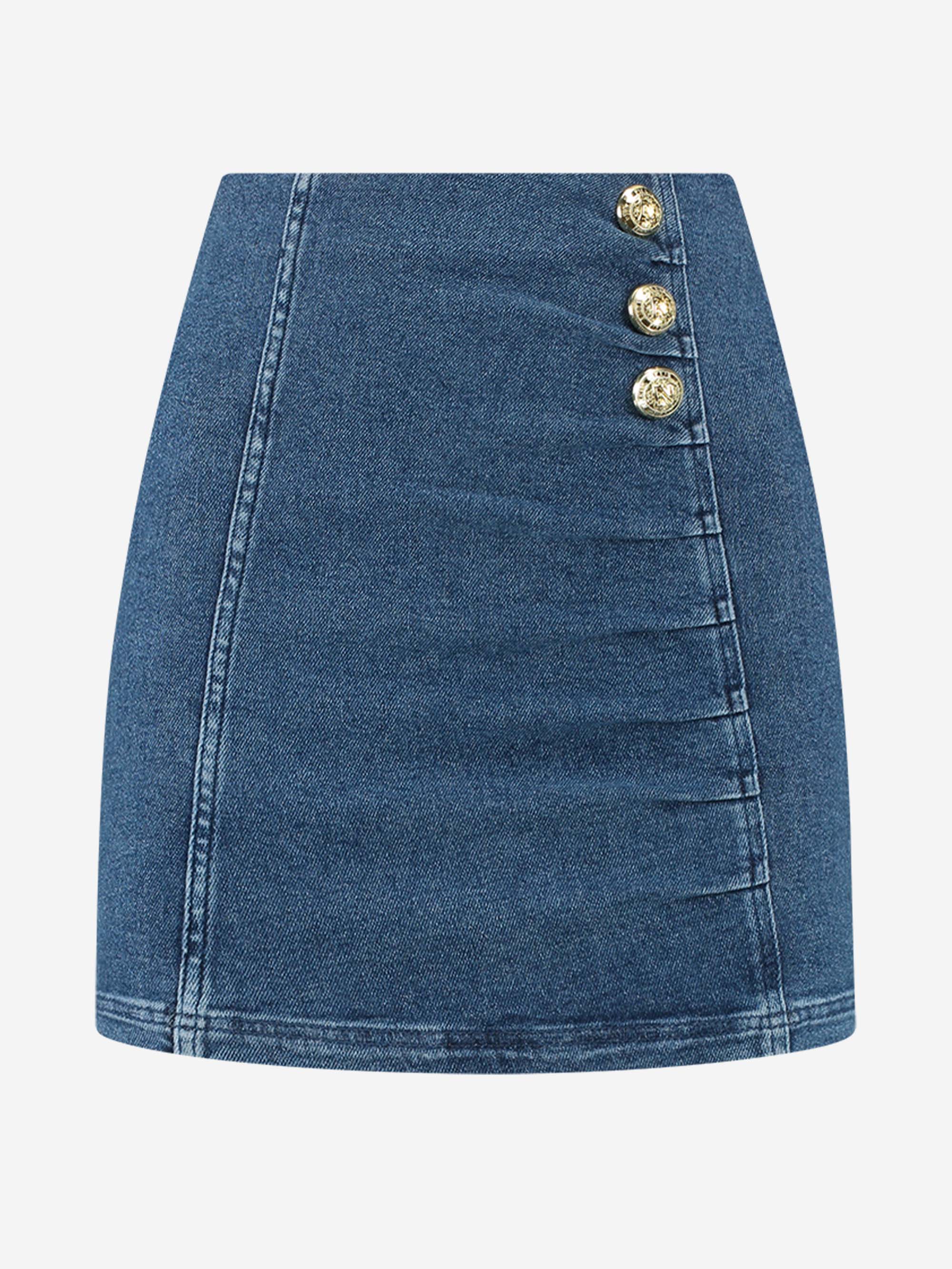 Denim fitted Skirt 